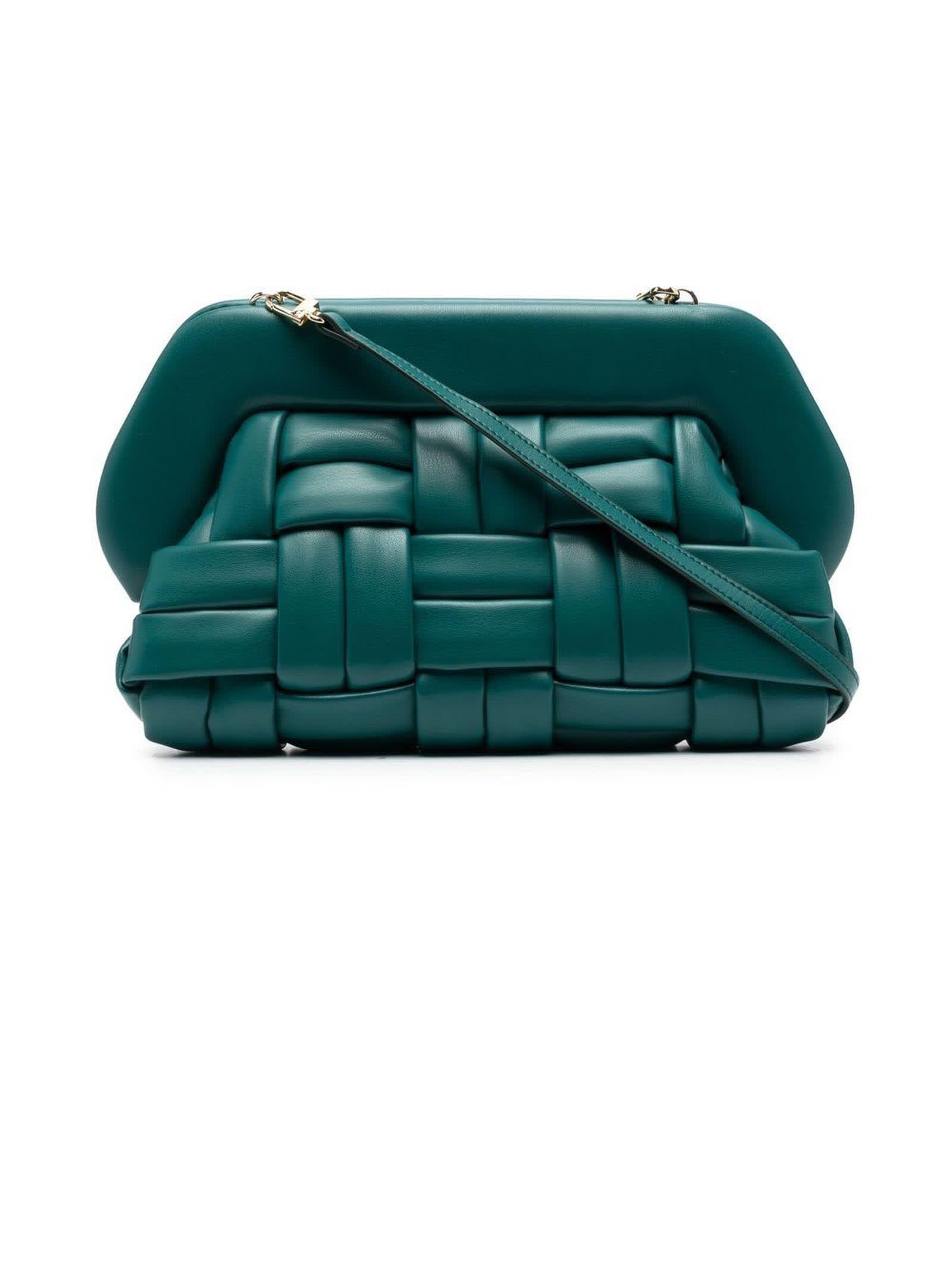 THEMOIRè Green Bios Weaved Clutch-bag
