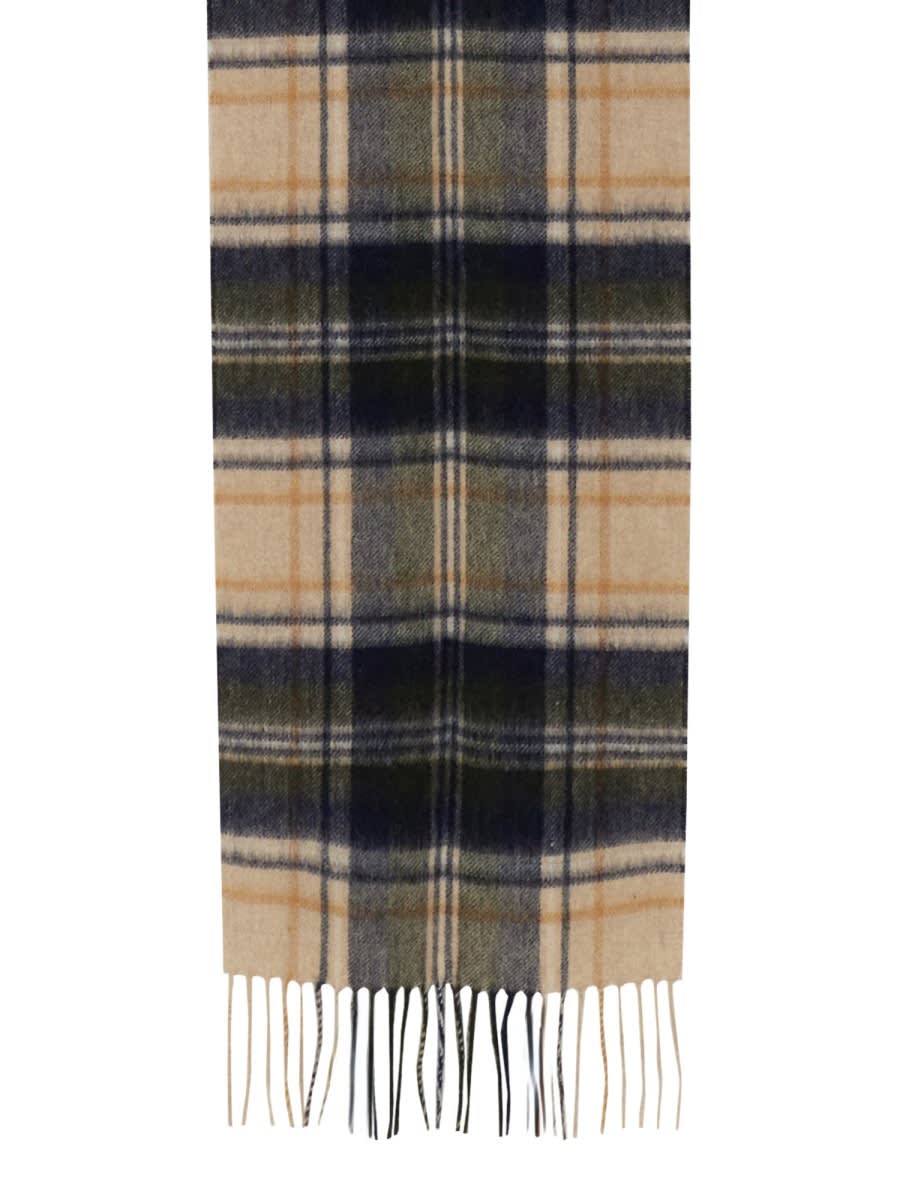 Barbour Scarf With Check Pattern In Sand
