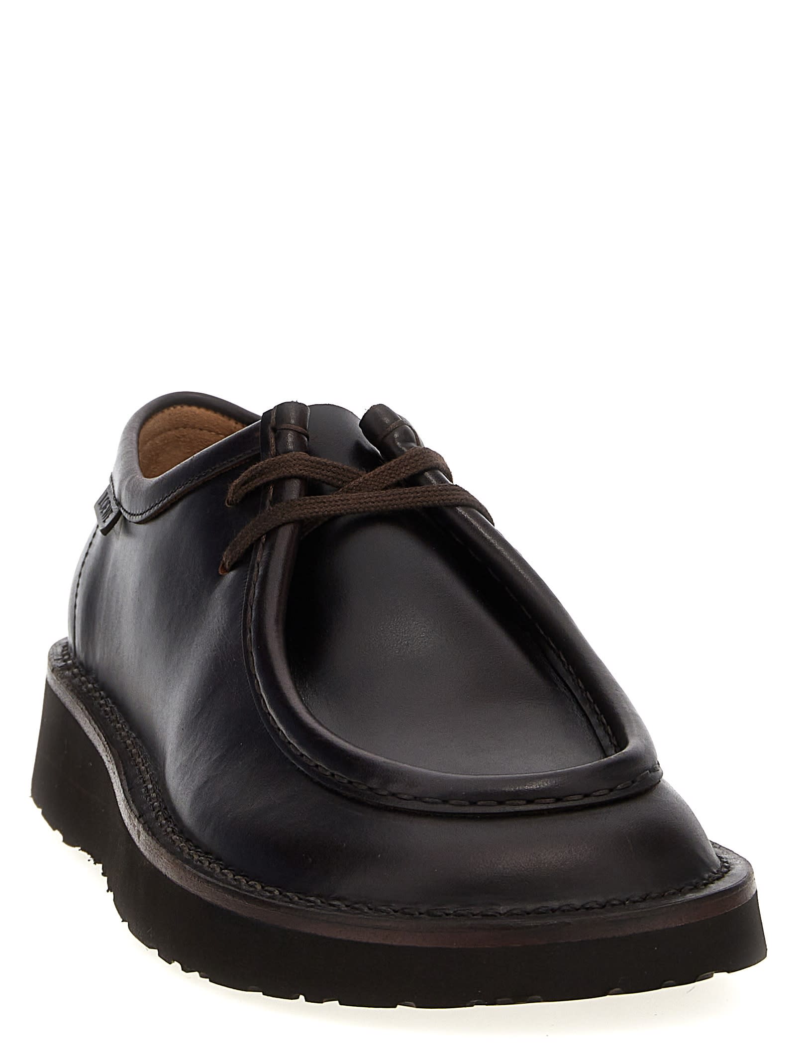 Shop Loewe Faro Lace Up Shoes In Brown