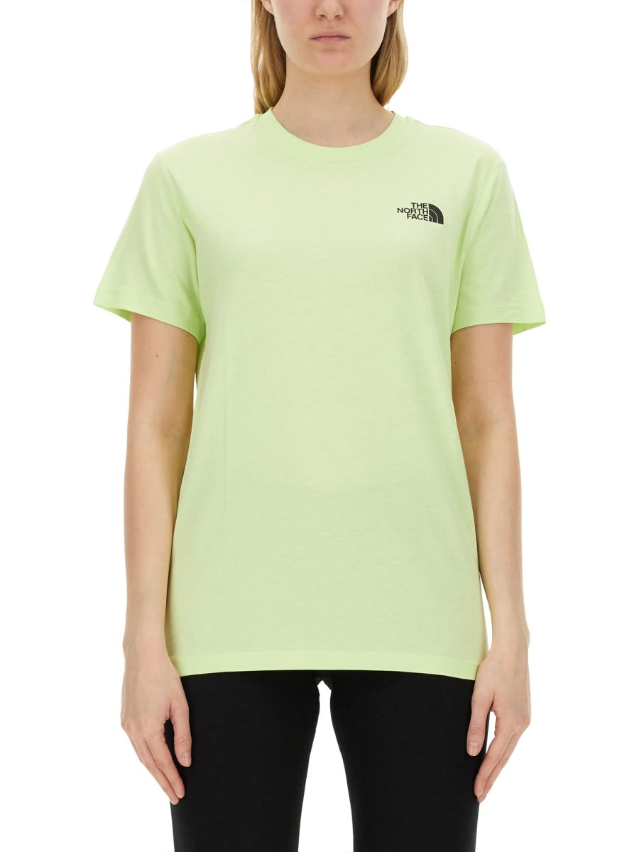 Shop The North Face T-shirt With Logo In Green