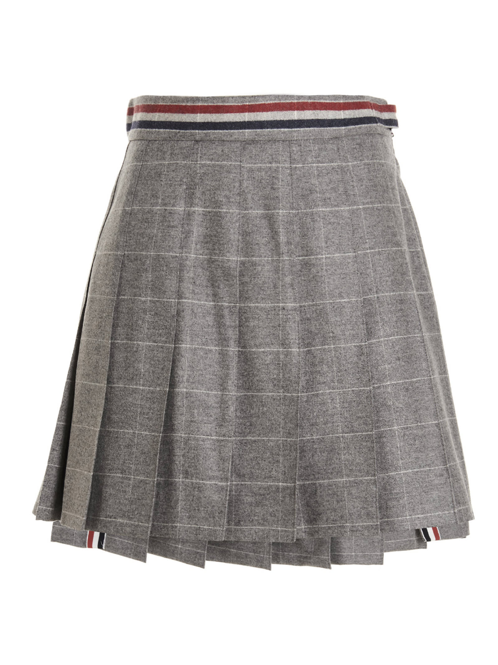 Thom Browne Check Pleated Skirt