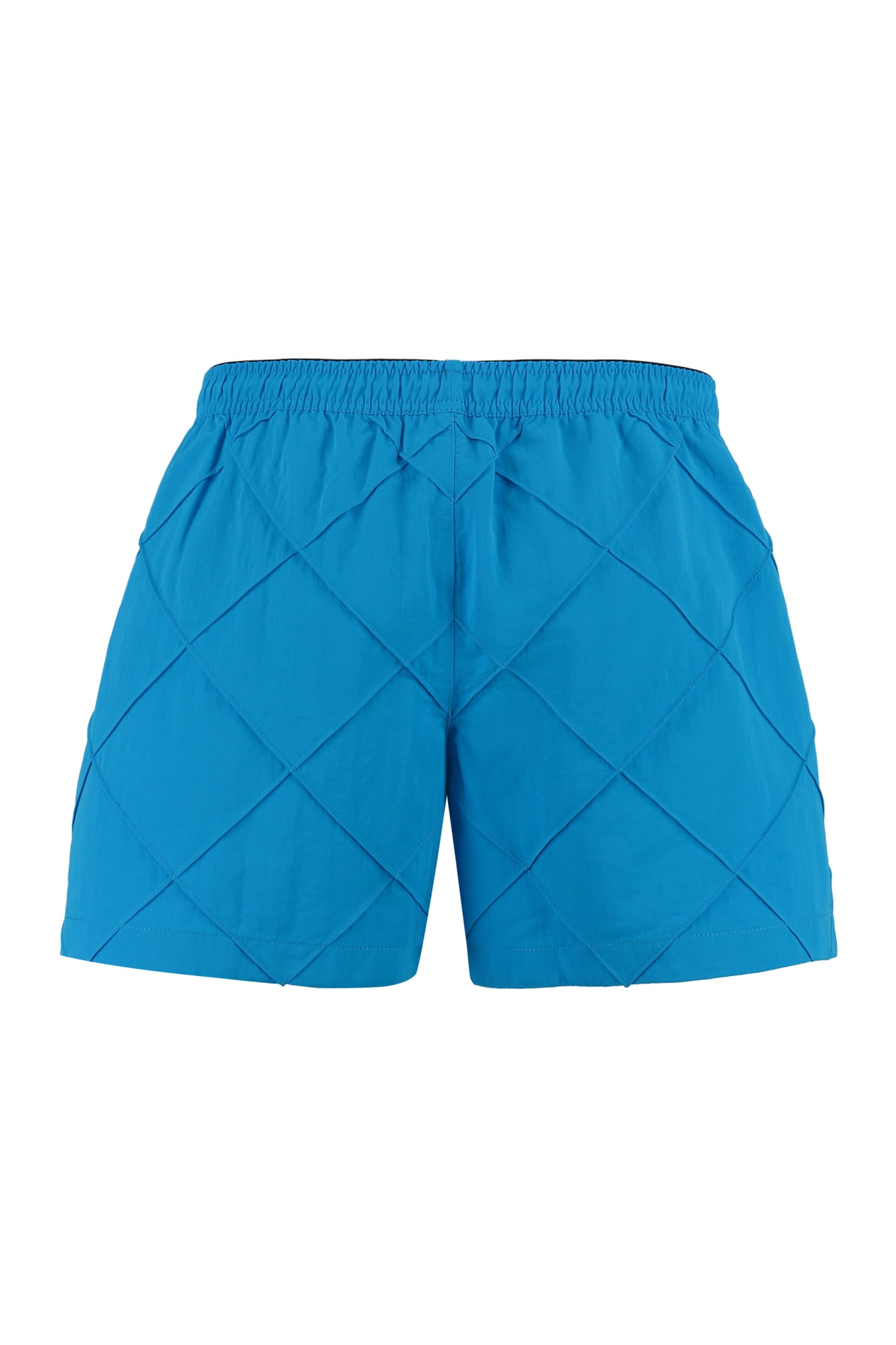 Shop Bottega Veneta Nylon Swim Shorts In Light Blue