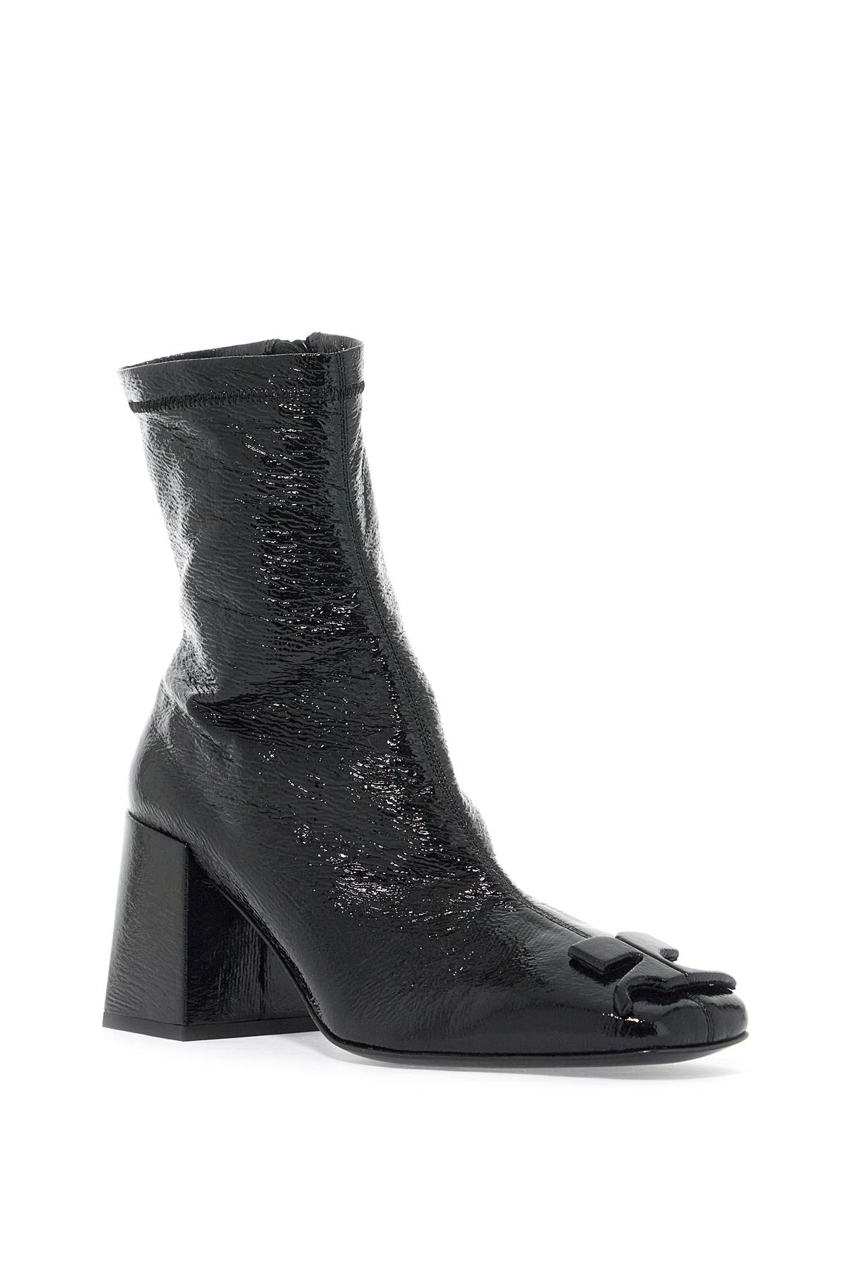 Courrèges Courreges Women Reedition Ankle Boots With 70mm Block Heel In Black (black)