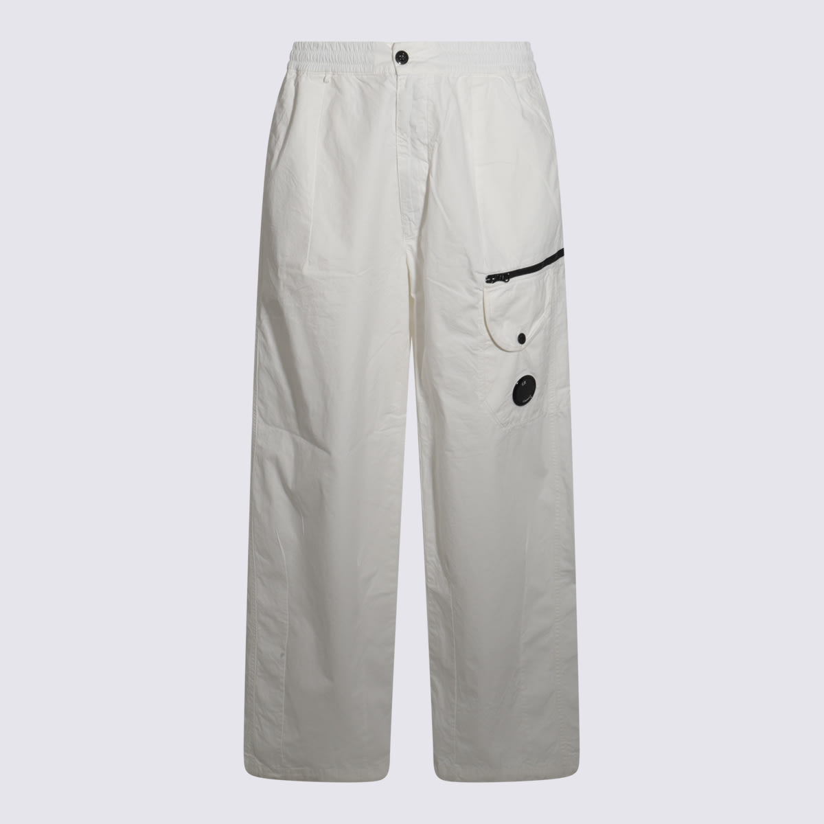 C.p. Company Ivory Cotton Pants