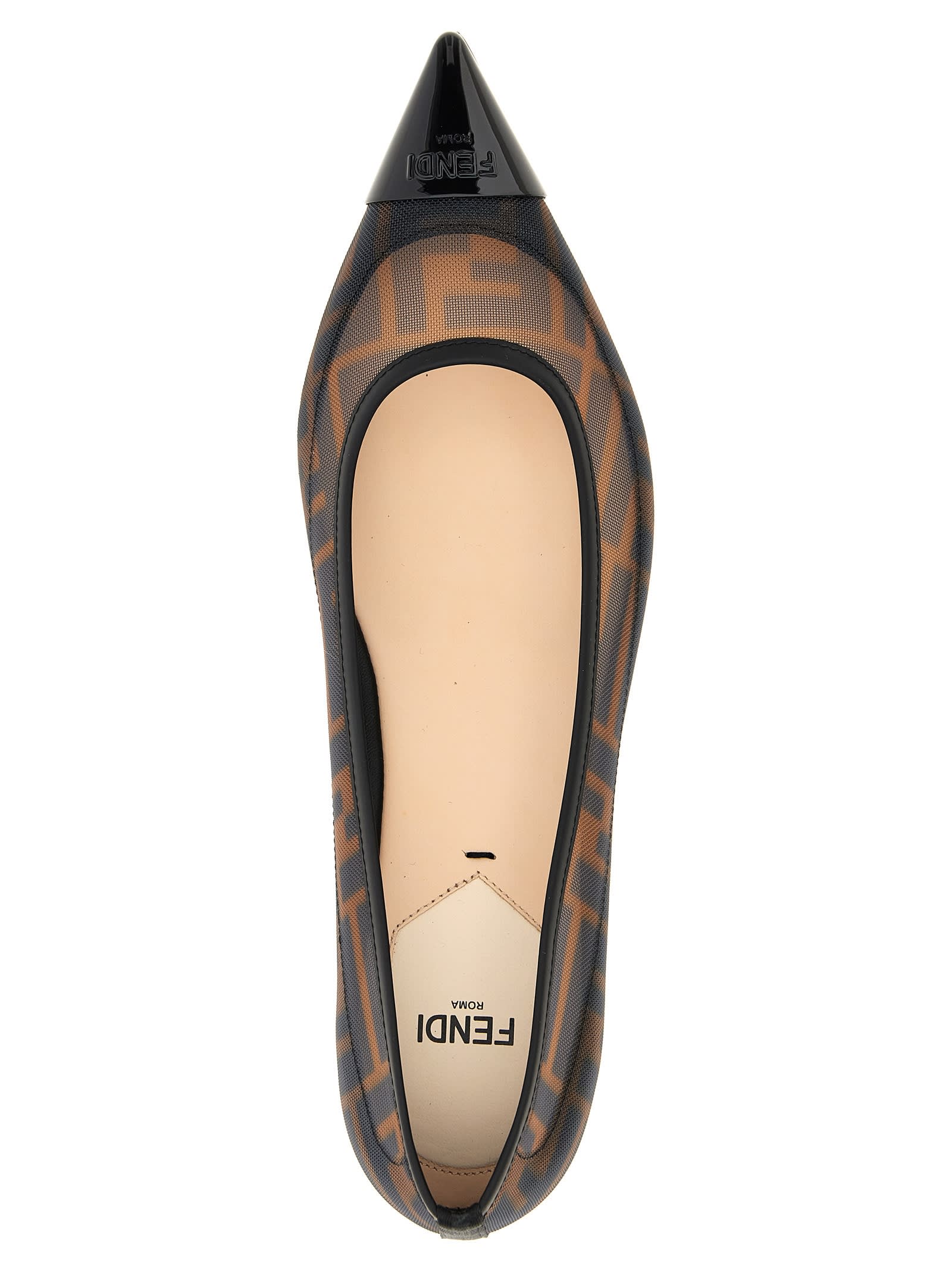 Shop Fendi Colibrì Ballet Flats In Multicolor