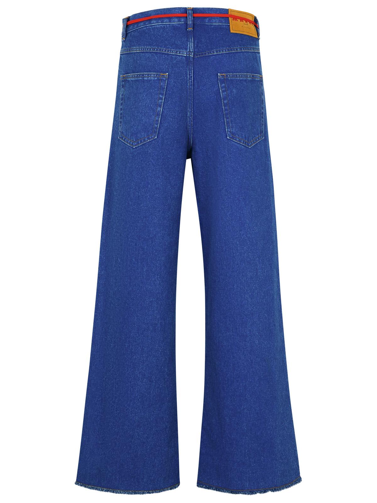 Marni Five Pockets Wide-leg Jeans In Blue