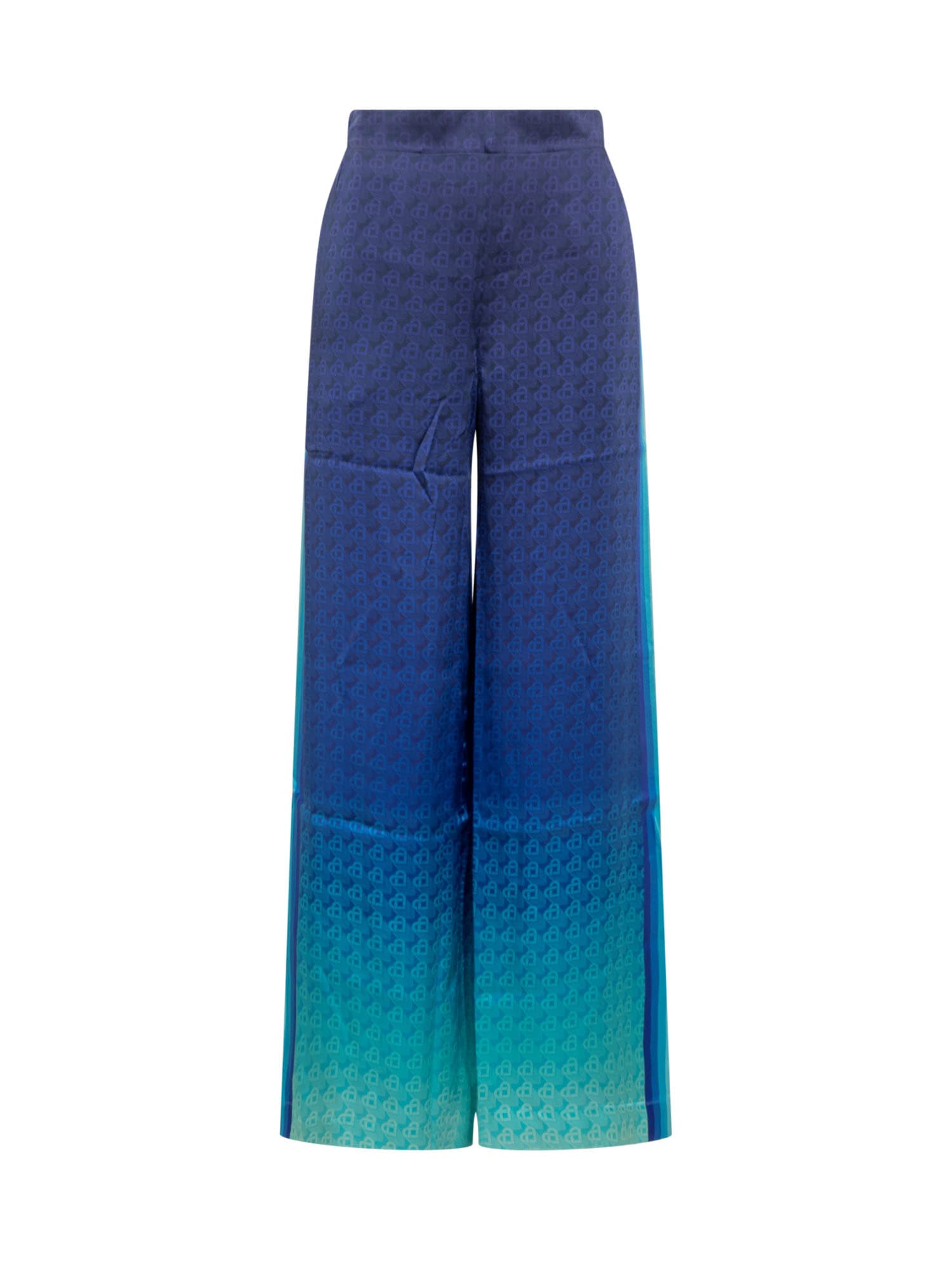 Casablanca Printed Wide Leg Trousers The Night View In The Night View