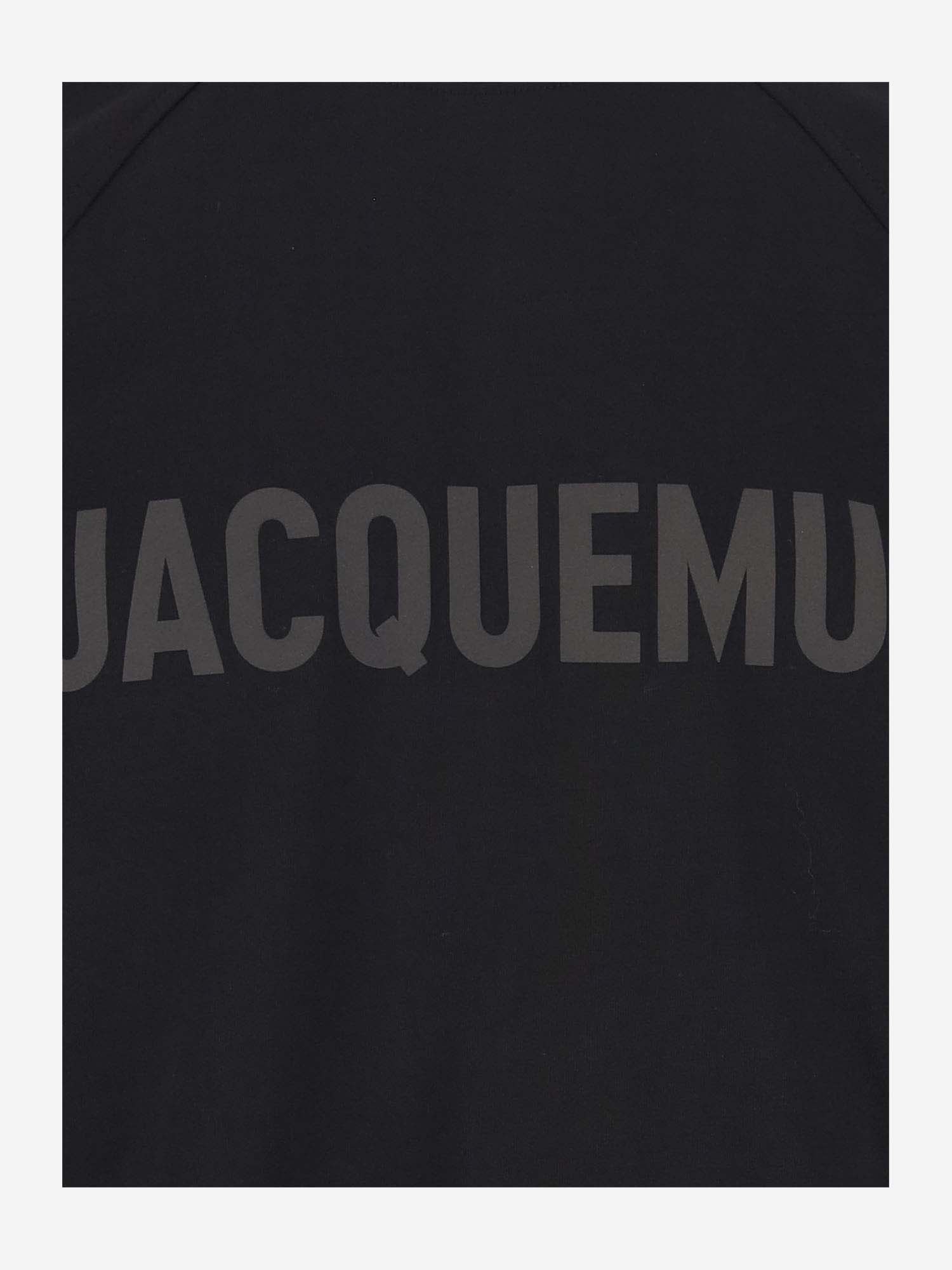 JACQUEMUS STRETCH COTTON T-SHIRT WITH LOGO