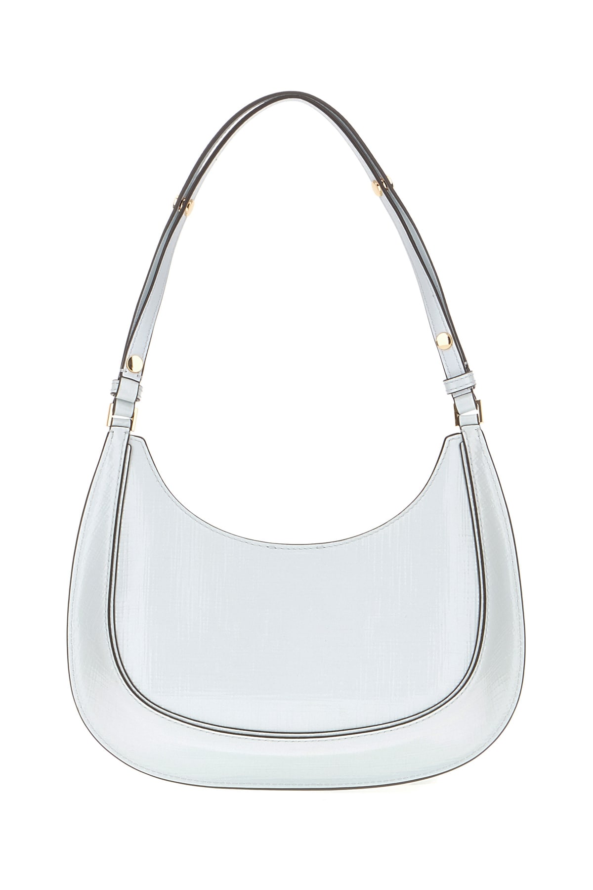 Shop Tory Burch Ice Leather Robinson Shoulder Bag In Ice Blue