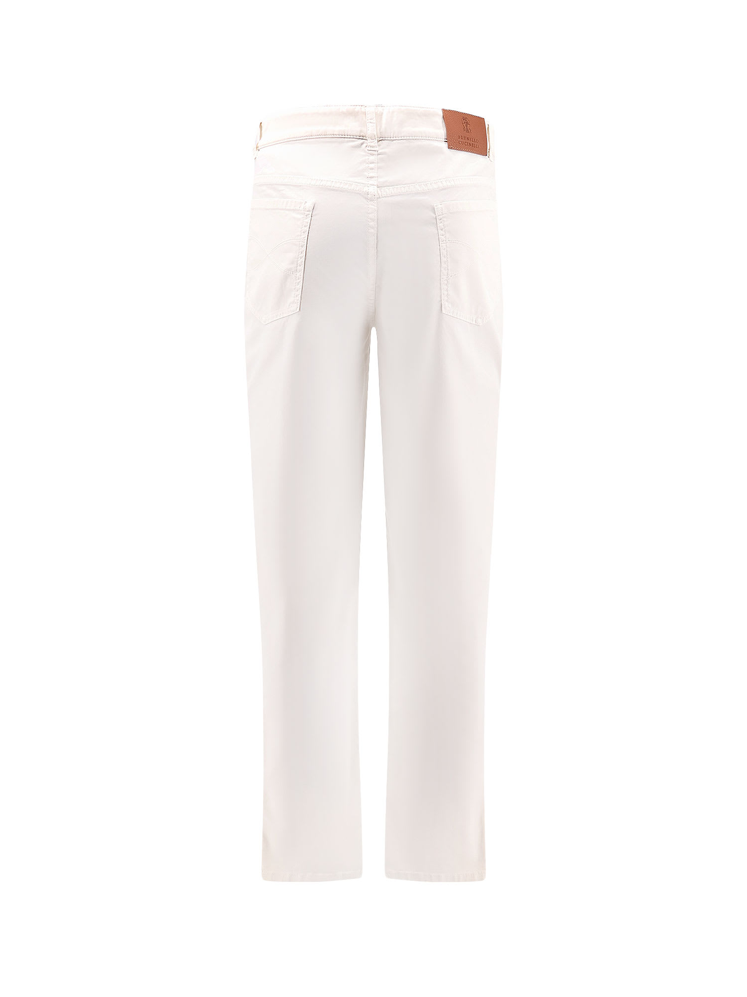 Shop Brunello Cucinelli Trouser In Beige