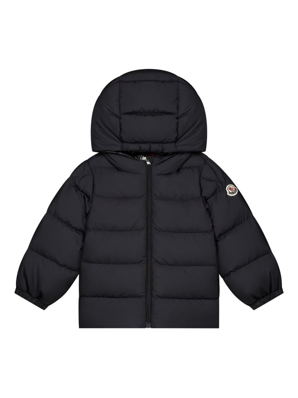 Moncler Enfant Sharon Down Jacket With Hood In Black