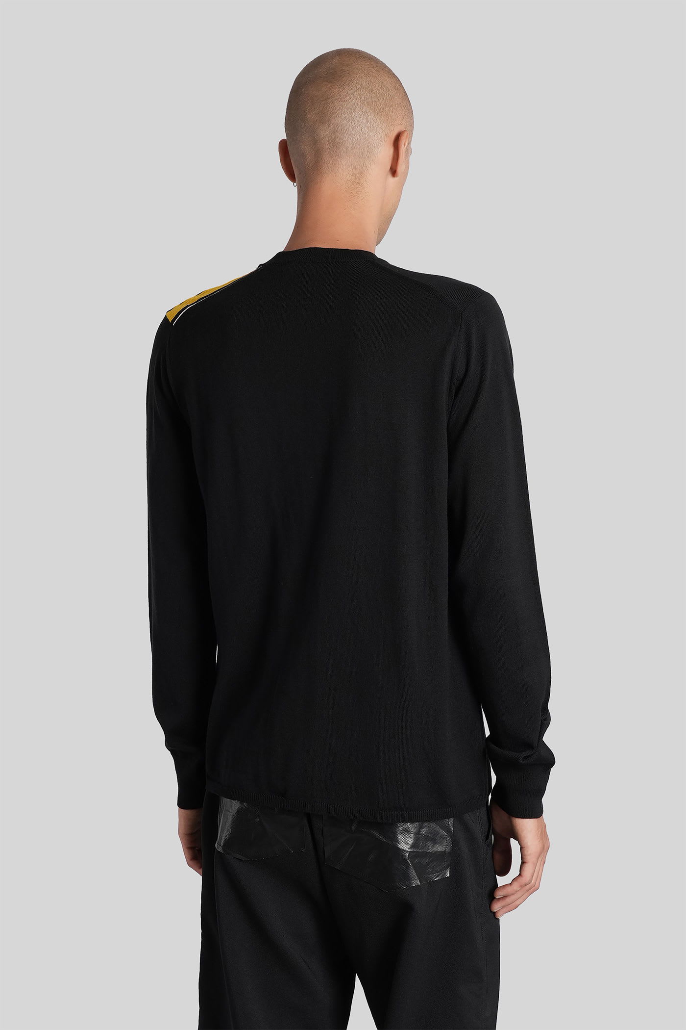 Comme Des Garçons Shirt Intarsia Sweater Sweaters And Cardigans Black In Black