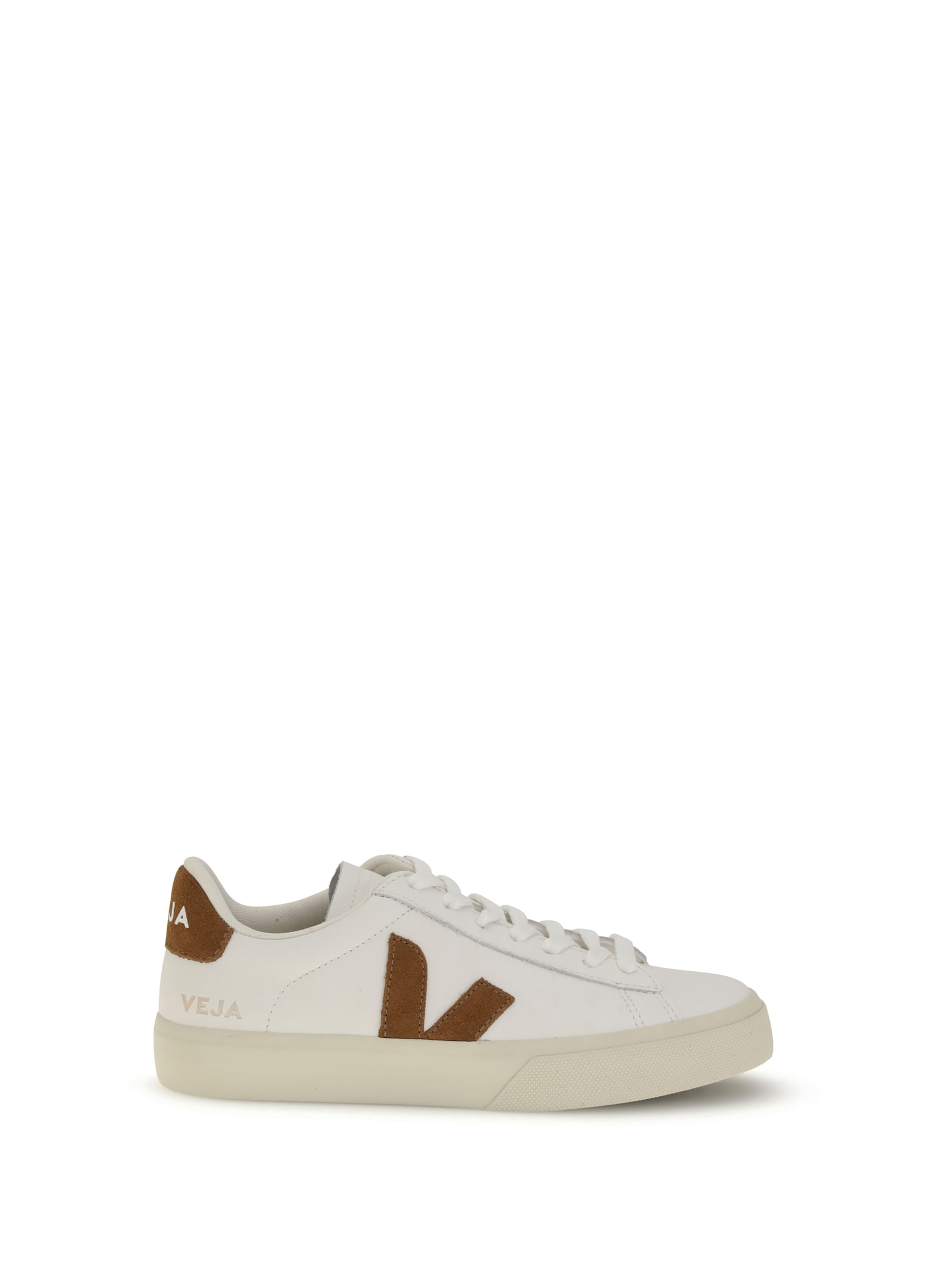 Veja Campo Leather Sneakers White Cognac In White