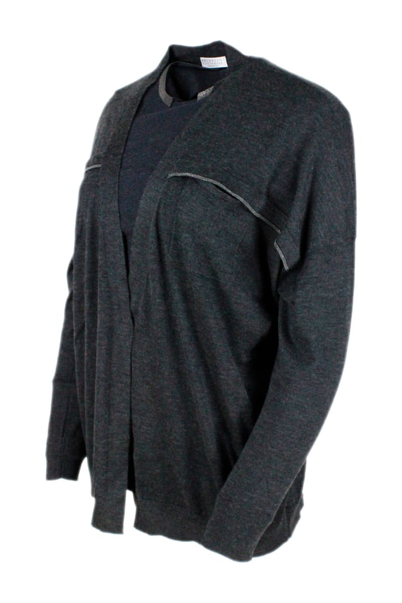 Shop Brunello Cucinelli Sweater In Anthracite