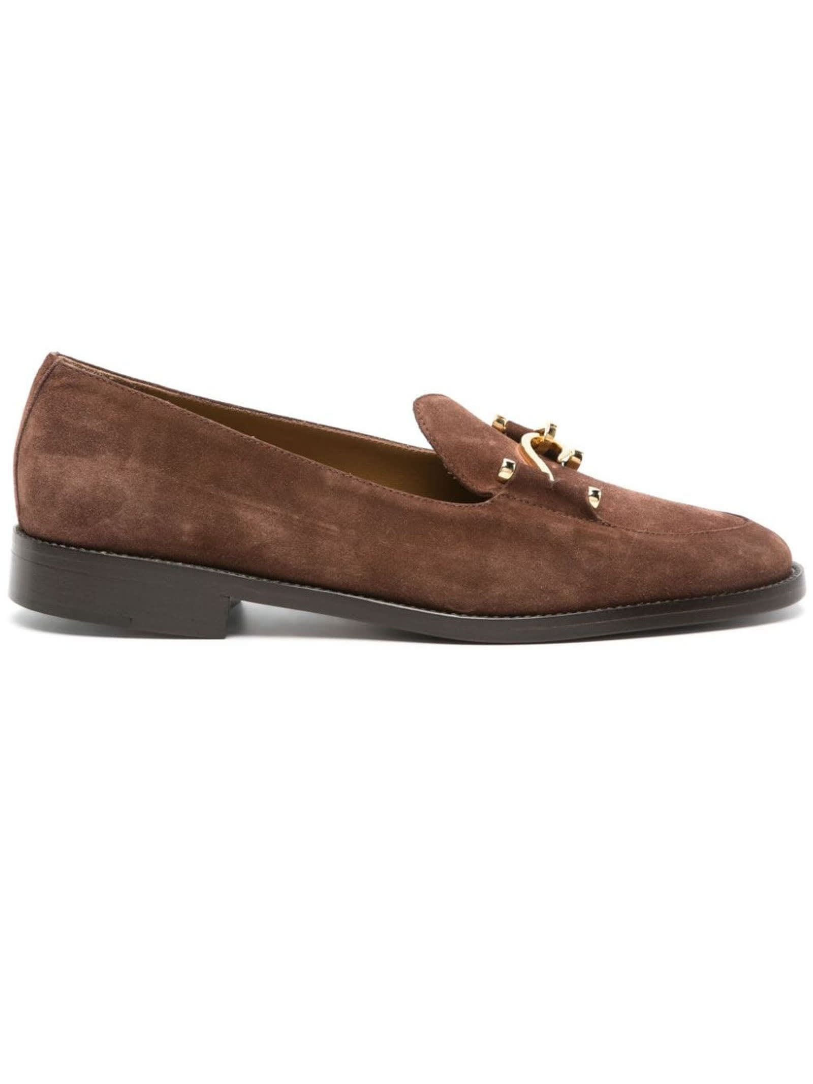 Edhen Milano Brown Suede Comporta Loafers