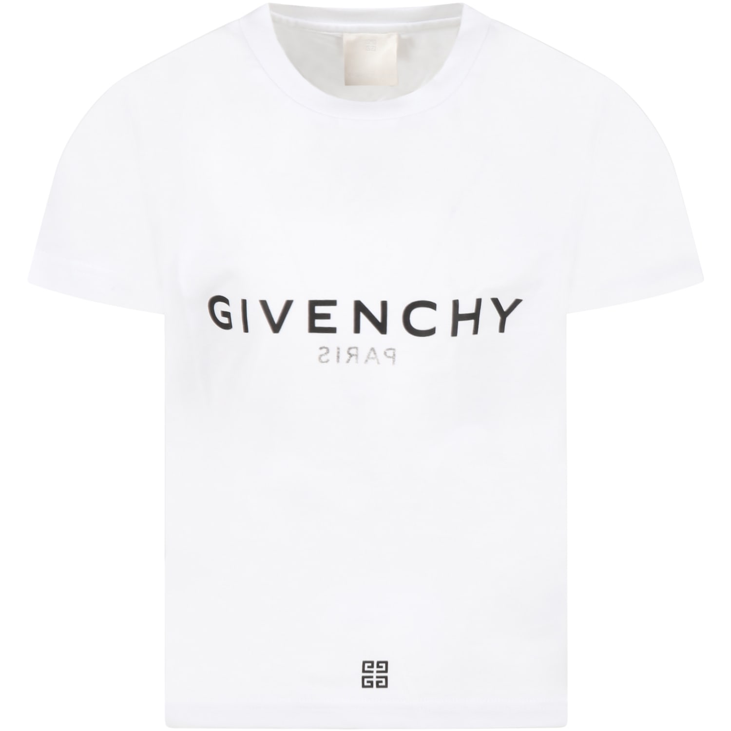 Givenchy White T-shirt For Boy With Logo
