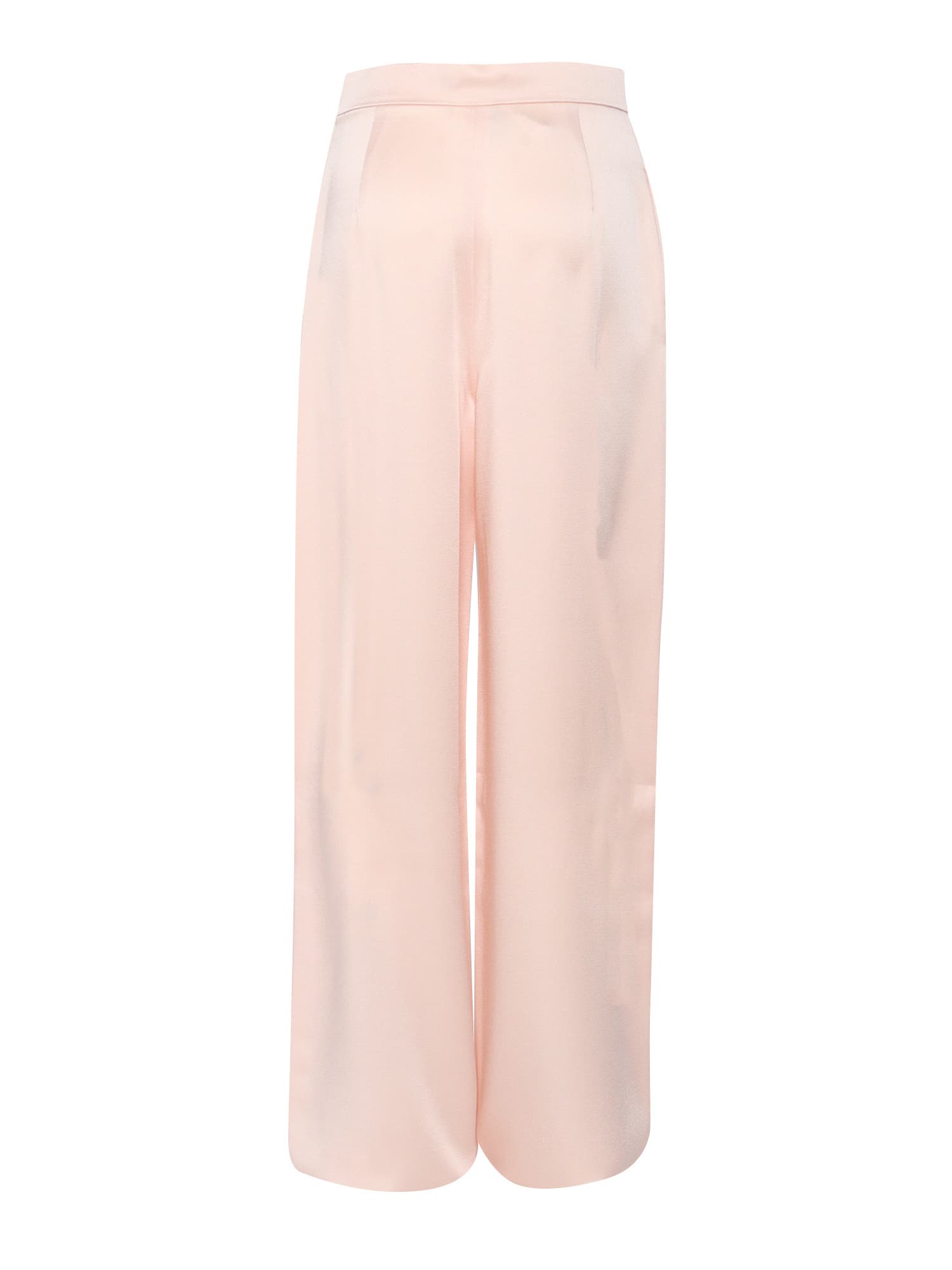 Max Mara Womens Powder Lino Wide-leg High-rise Woven Trousers In Pink