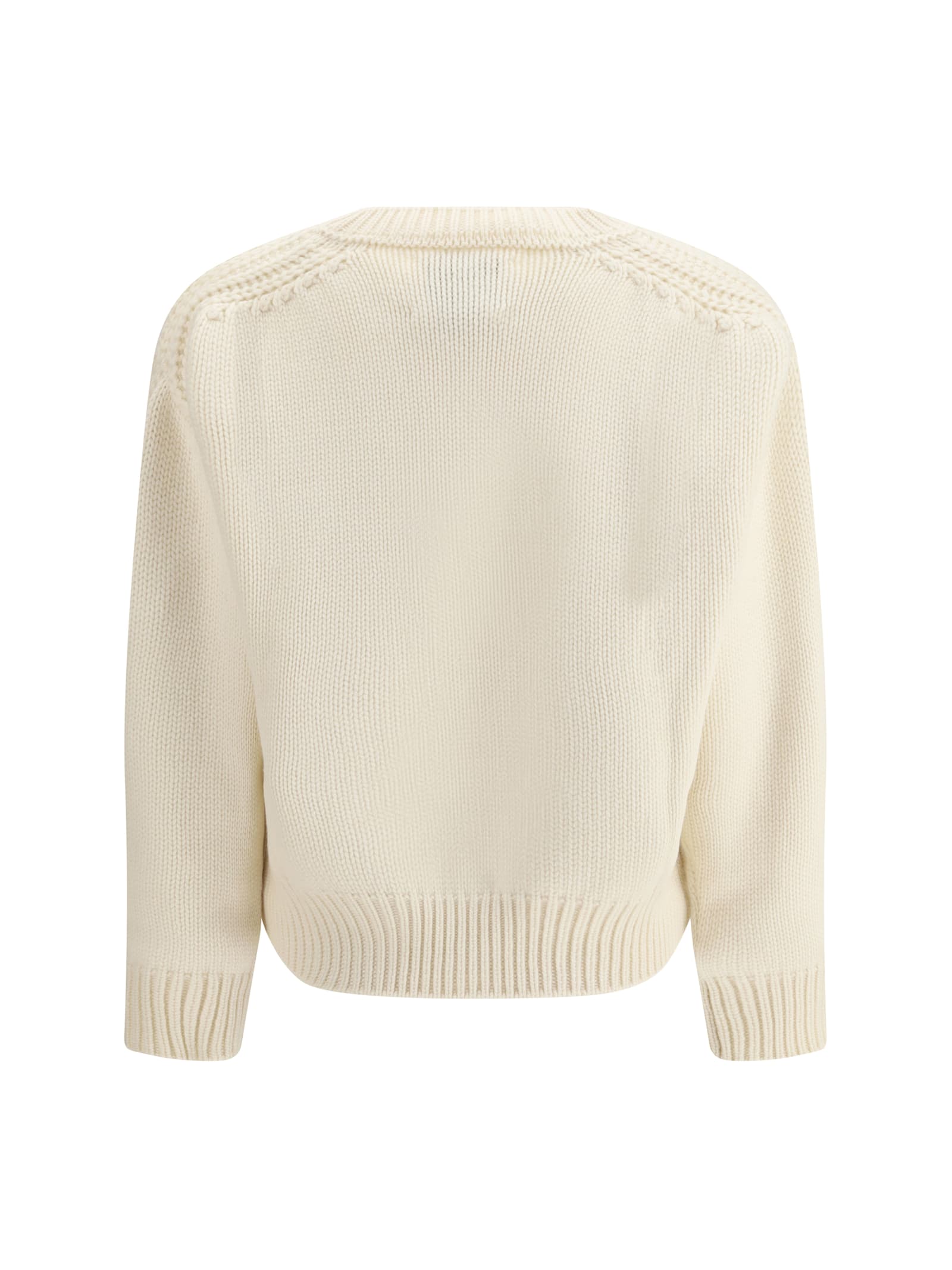 Sa Su Phi Crew-neck Knitted Sweater In Neutral