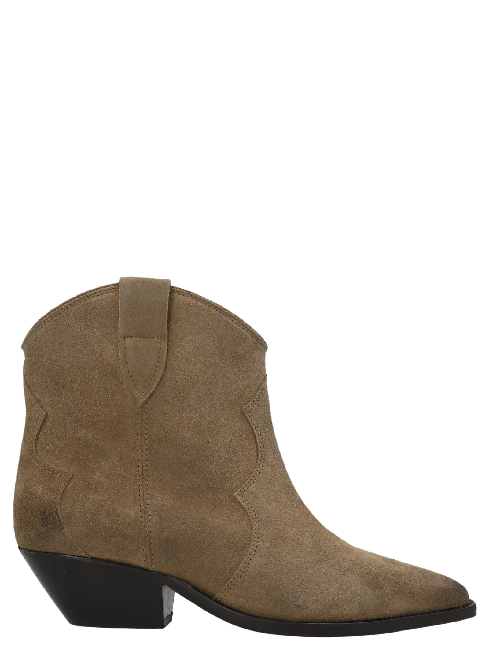 Shop Isabel Marant Dewina Ankle Boots In Dove Grey