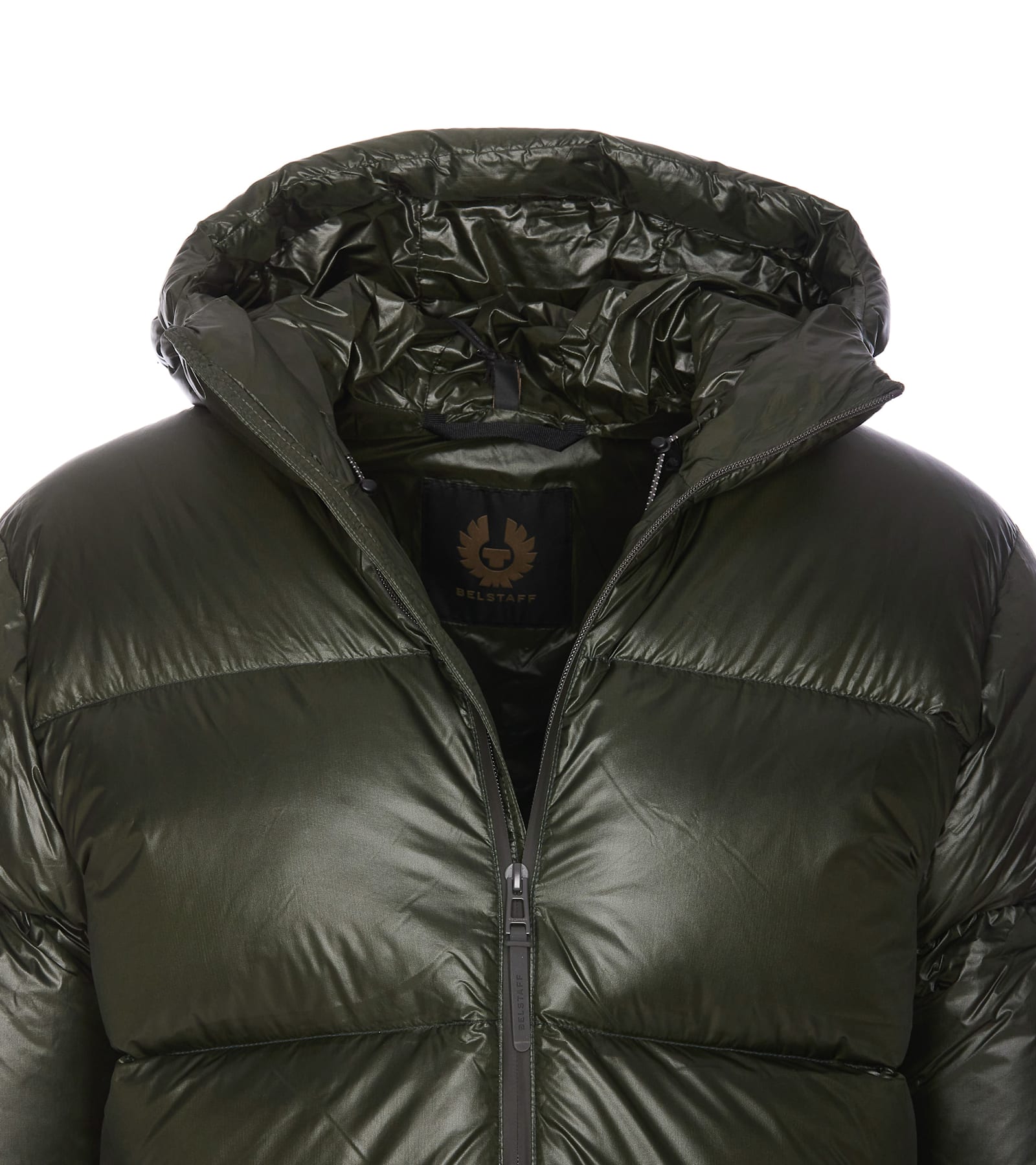 Shop Belstaff Resolve Down Jacket In Green