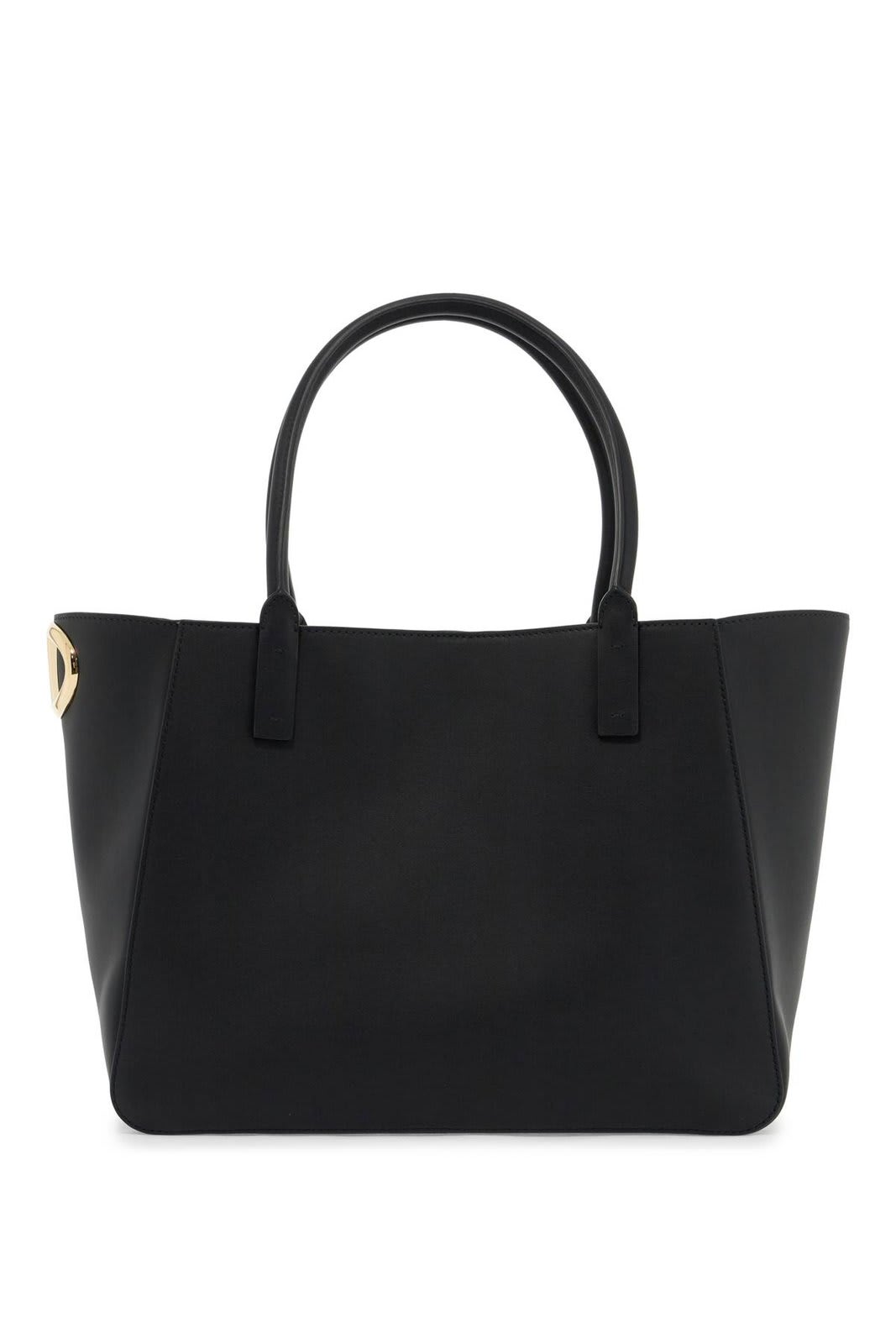 Shop Valentino Vlogo Signature Top Handle Bag In Black