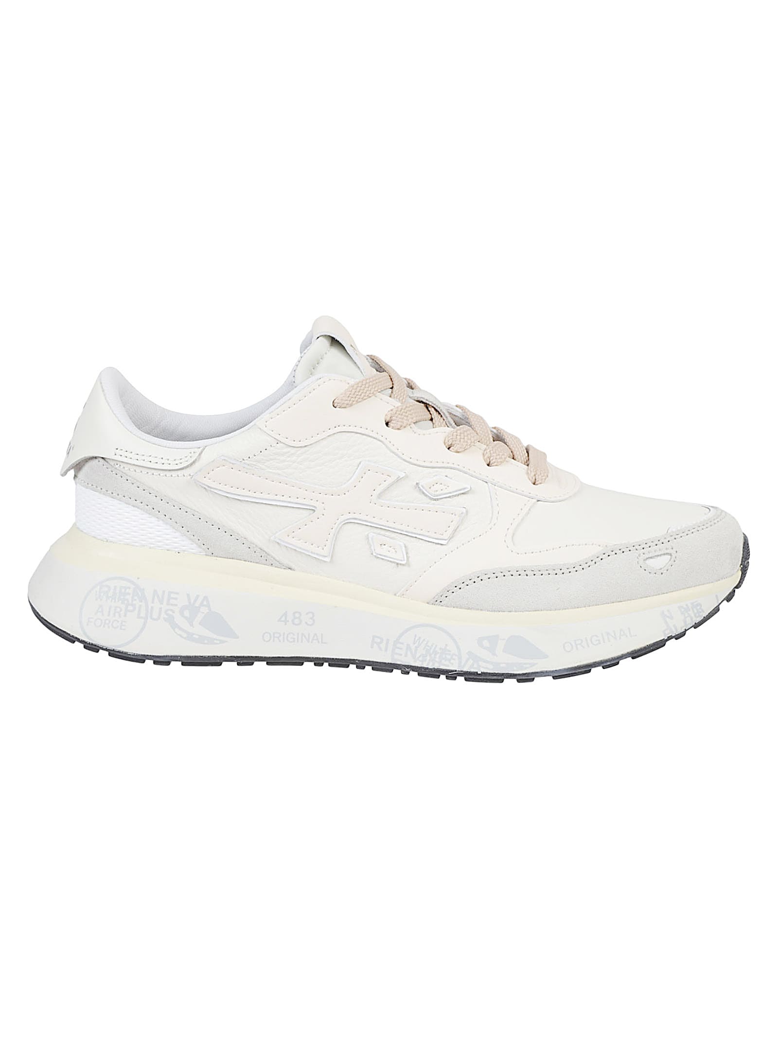 Premiata Low-top Sneakers With Zebra Print Detail In Animal Print