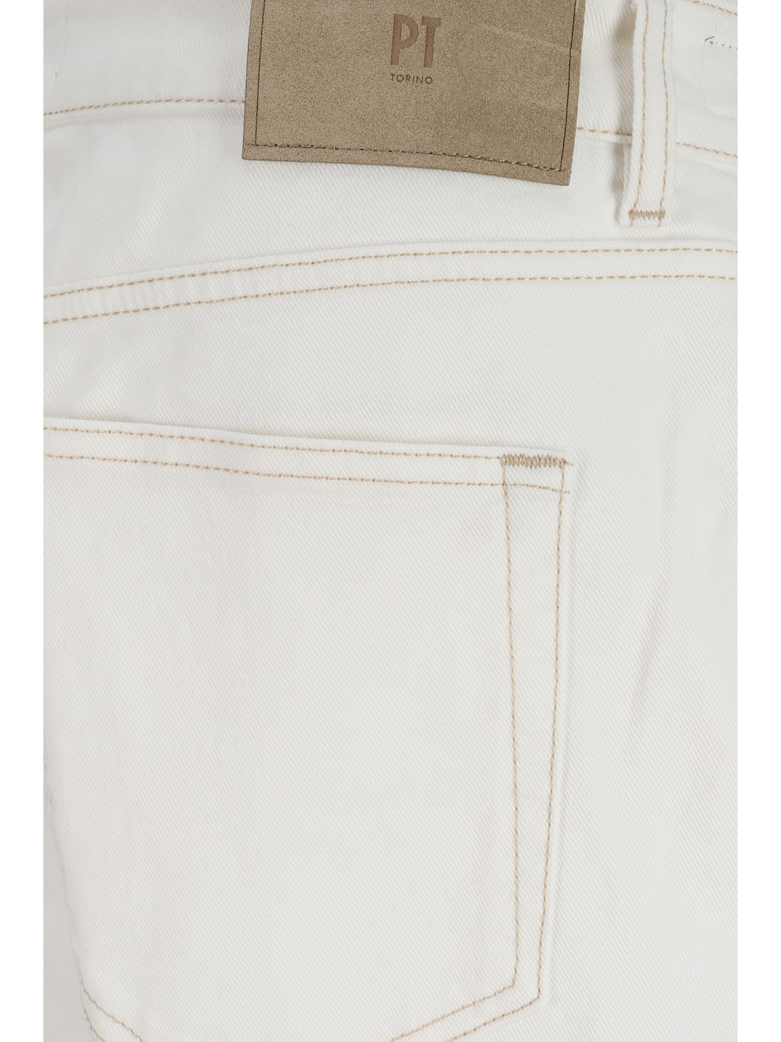 Shop Pt Torino Denim Pants In Non Definito