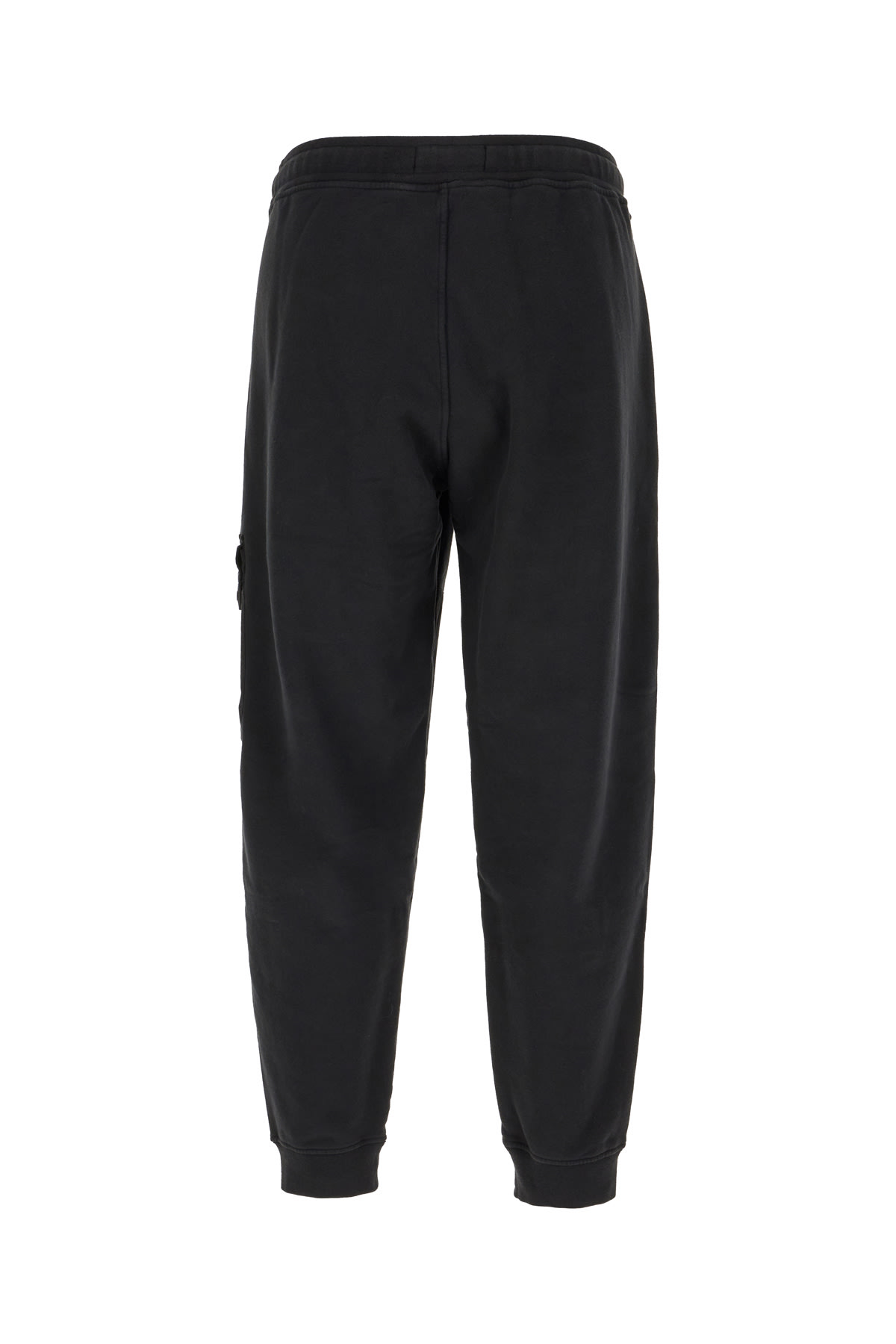 Shop Stone Island Black Cotton Joggers