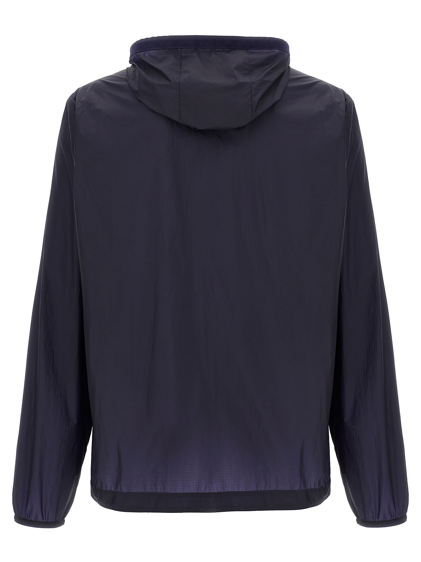 Moncler Genius Blue Hamlin Hooded Windbreaker In Blue