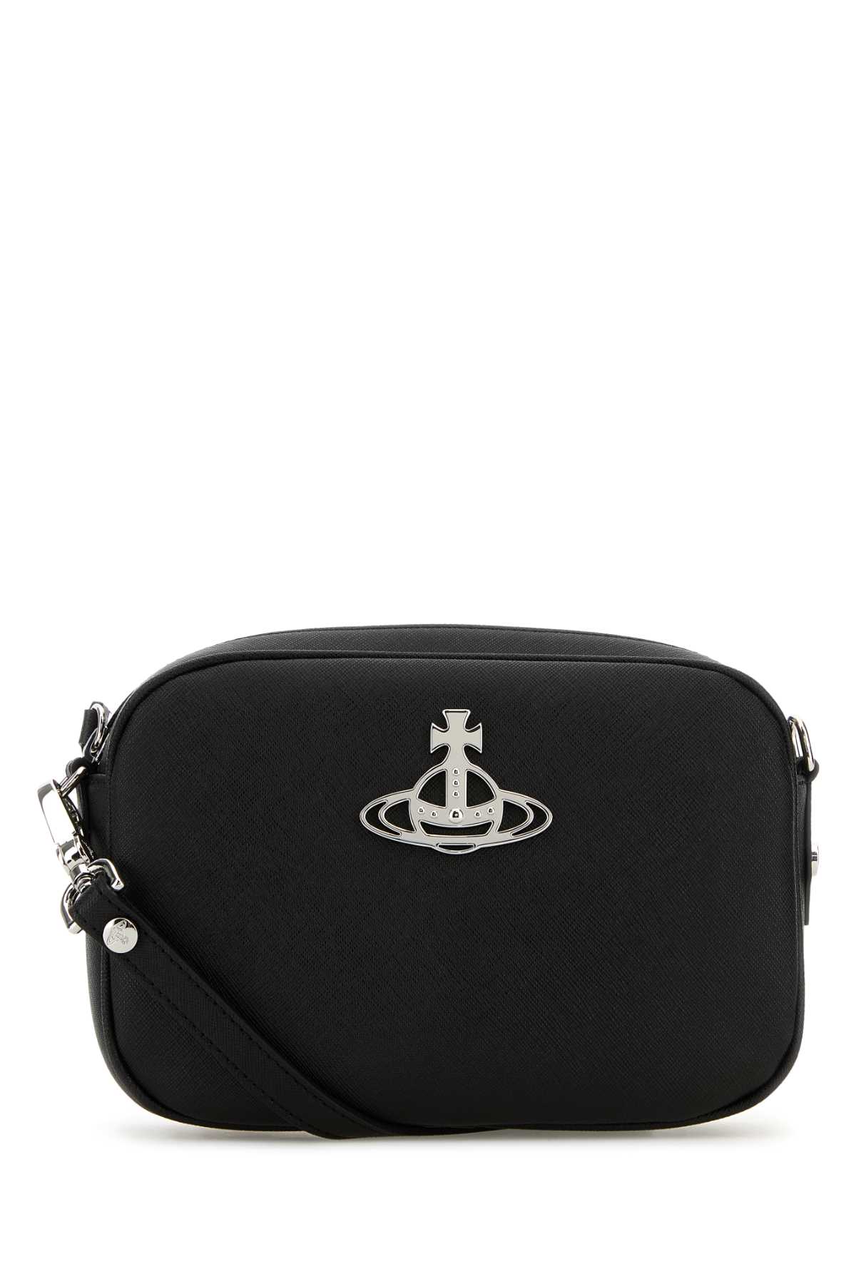 Shop Vivienne Westwood Black Synthetic Leather Anna Crossbody Bag