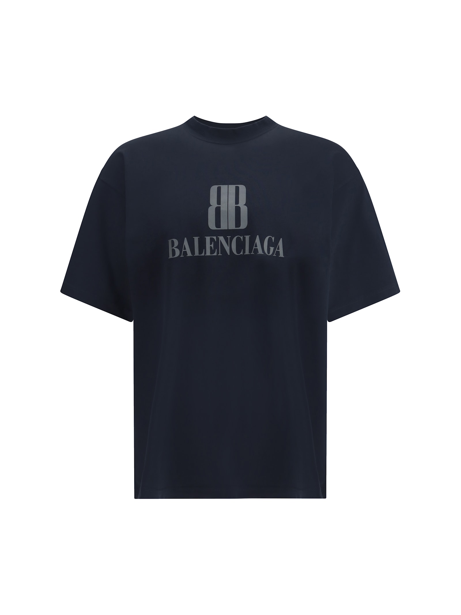 Balenciaga Faded Black Nano Bb Medium Fit T-shirt