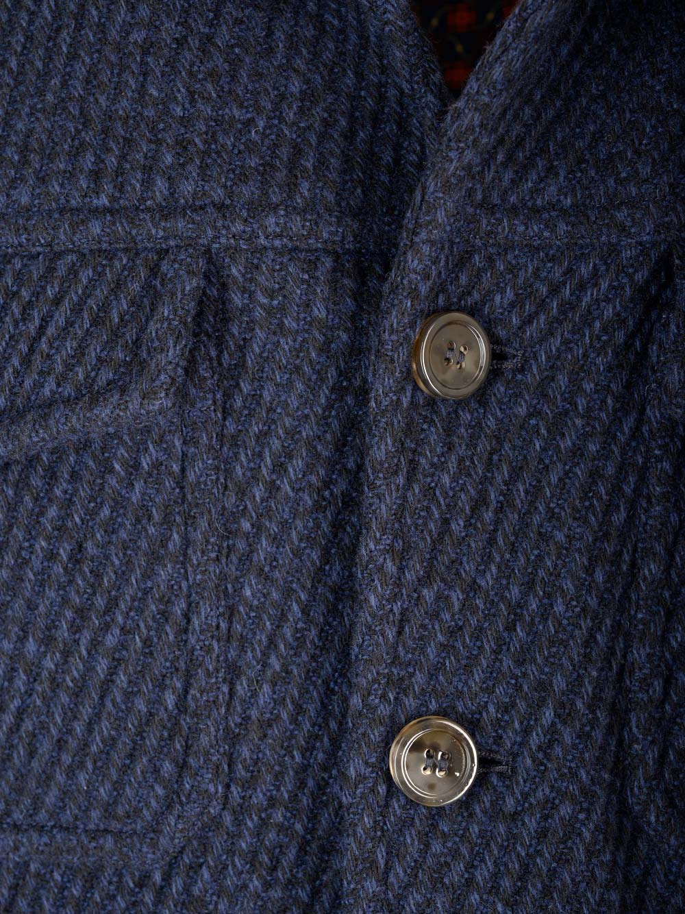 Shop Etro Structured Wool Coat In Blu