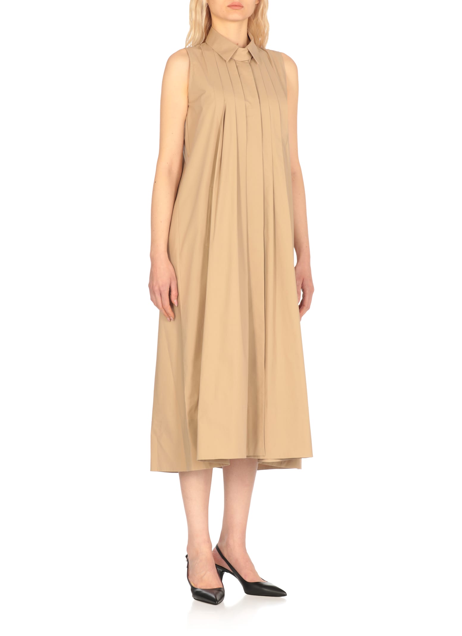 Antonelli Beige Cotton Dress