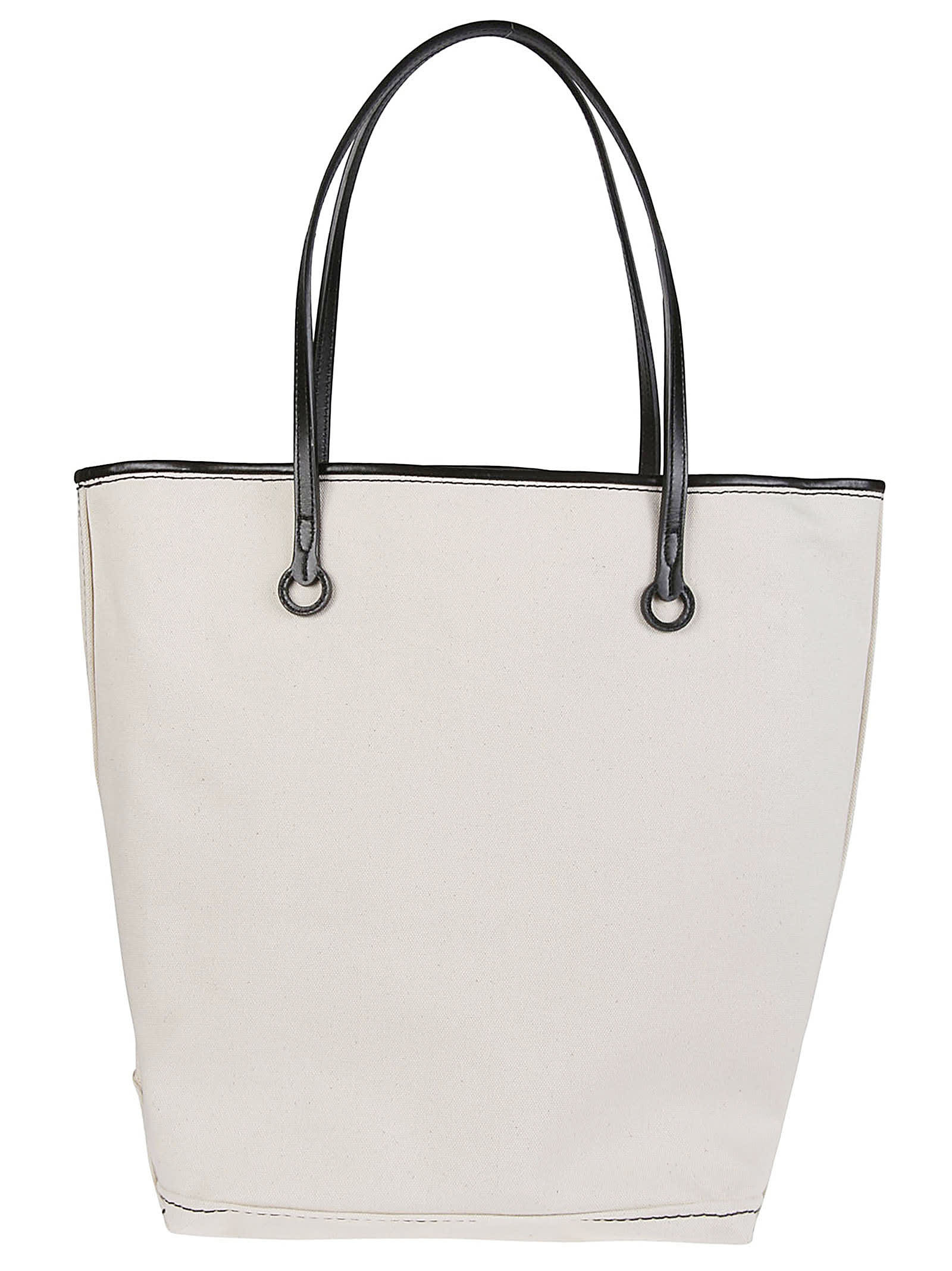 Shop Jw Anderson Anchor Tall Tote Bag In Natural/black