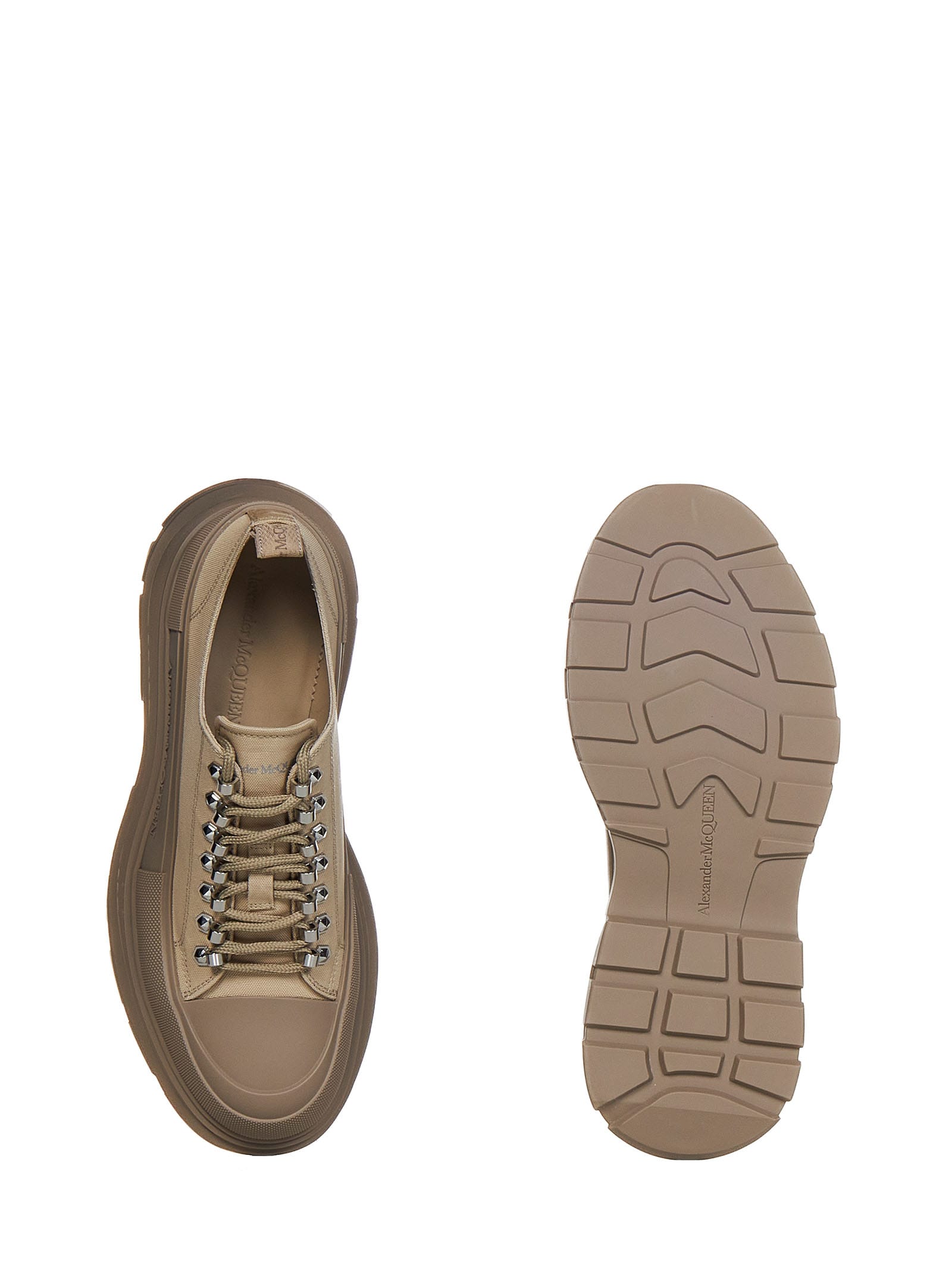 Alexander Mcqueen Tread Slick In Beige