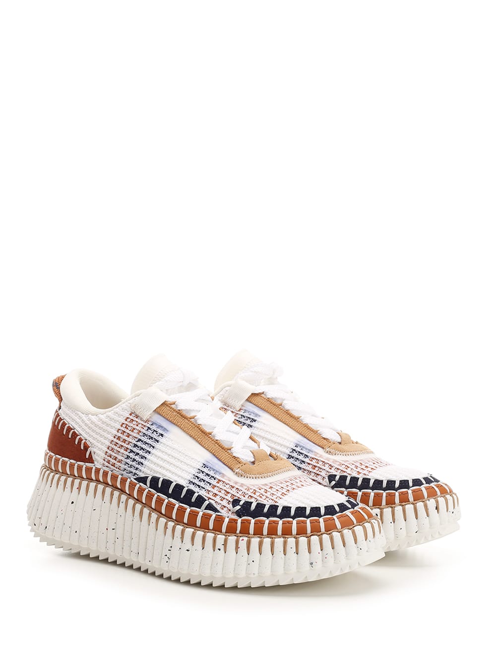 Shop Chloé Nama Sneakers In Red