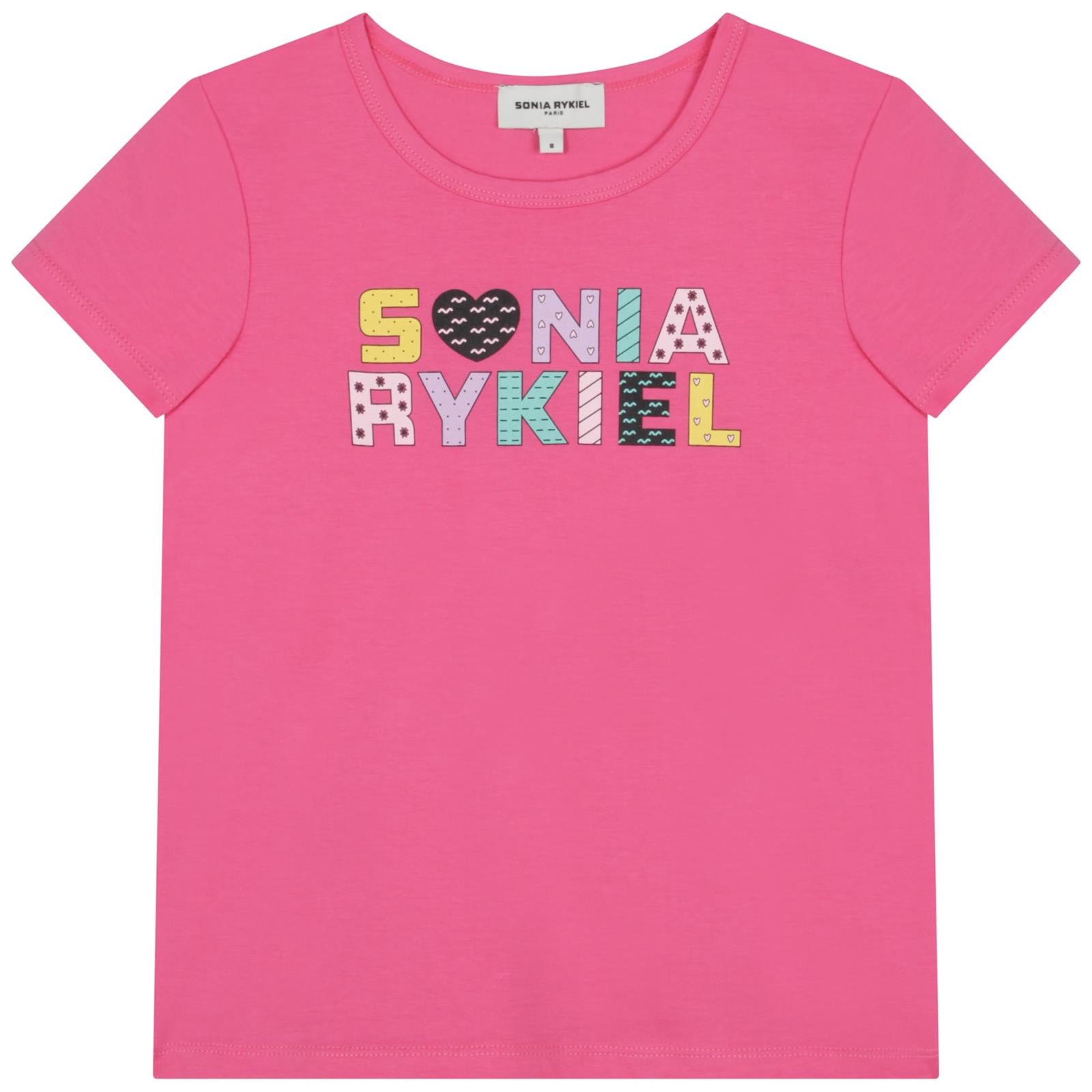 Sonia Rykiel Kids' Printed T-shirt In Fucsia
