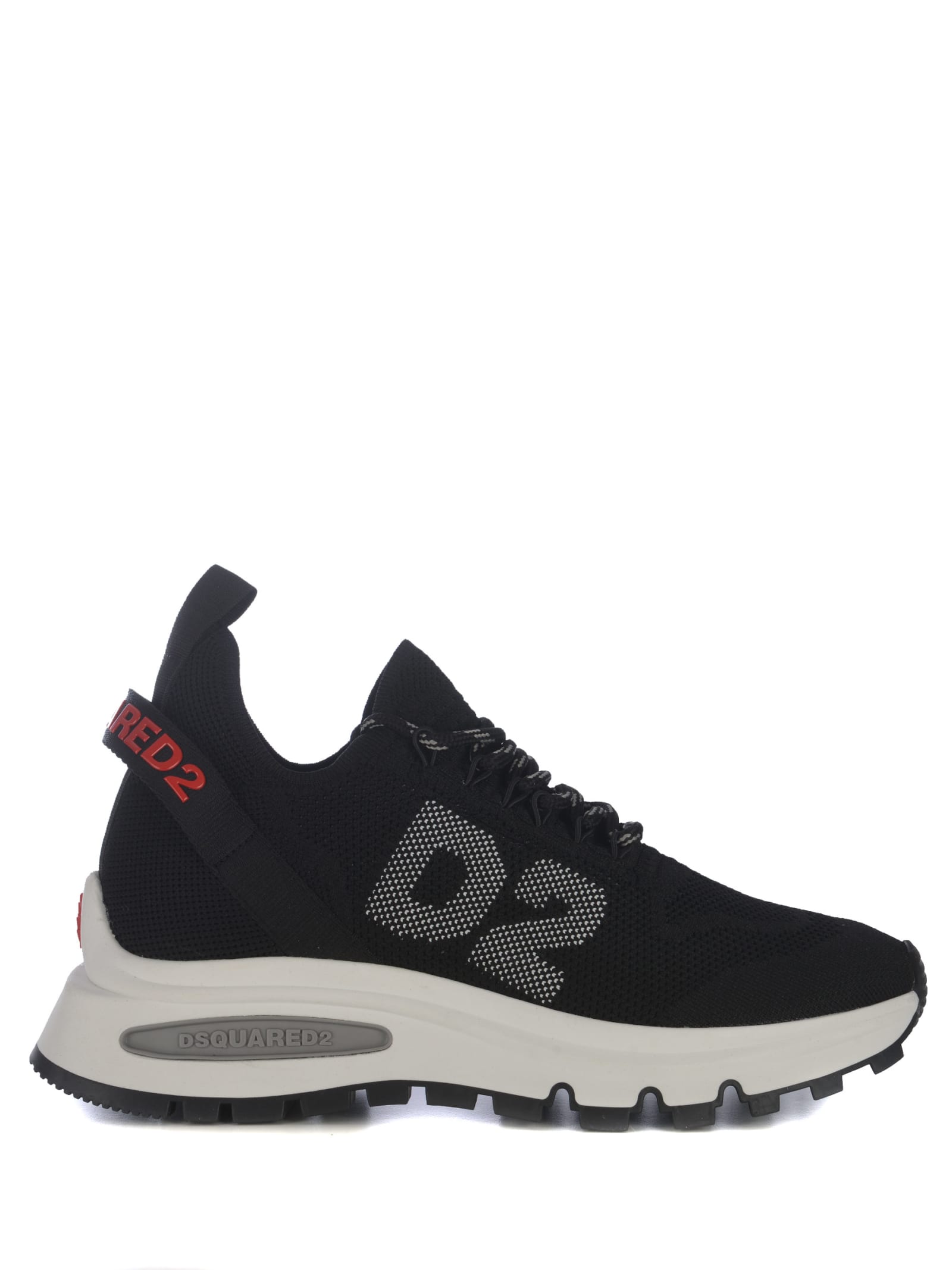 Shop Dsquared2 Sneakers  In Nylon In Nero
