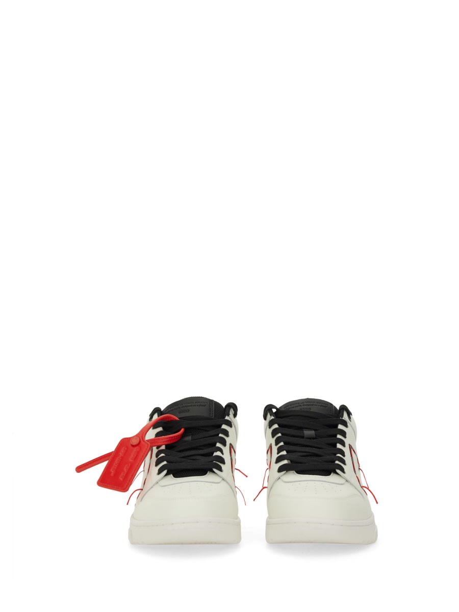 Off-white Stitched Arrow Sneakers In White