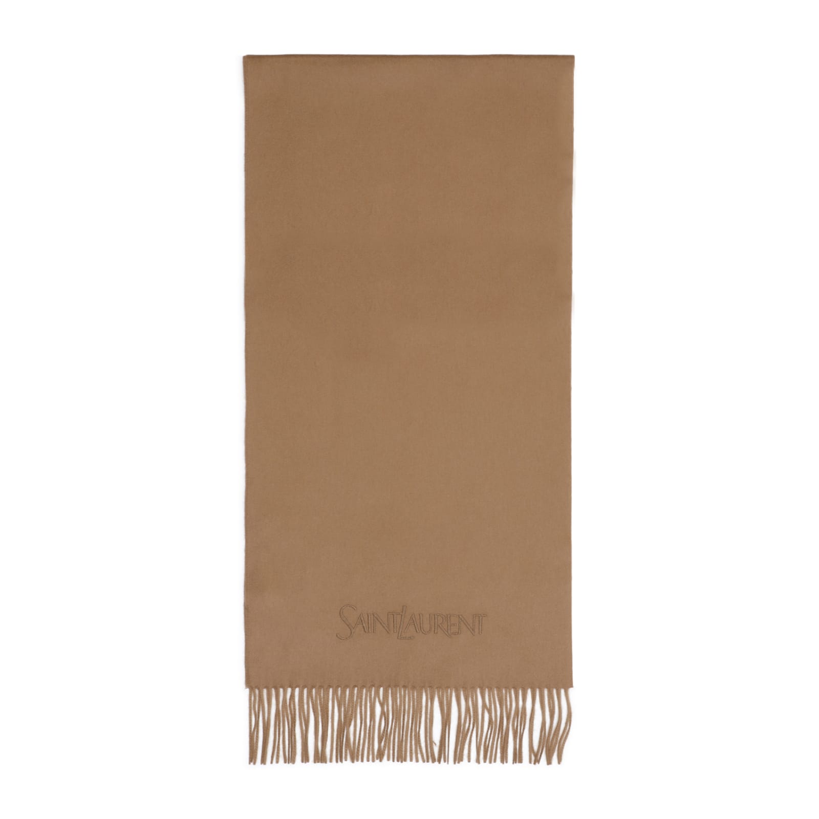 Saint Laurent Scarf In Beige