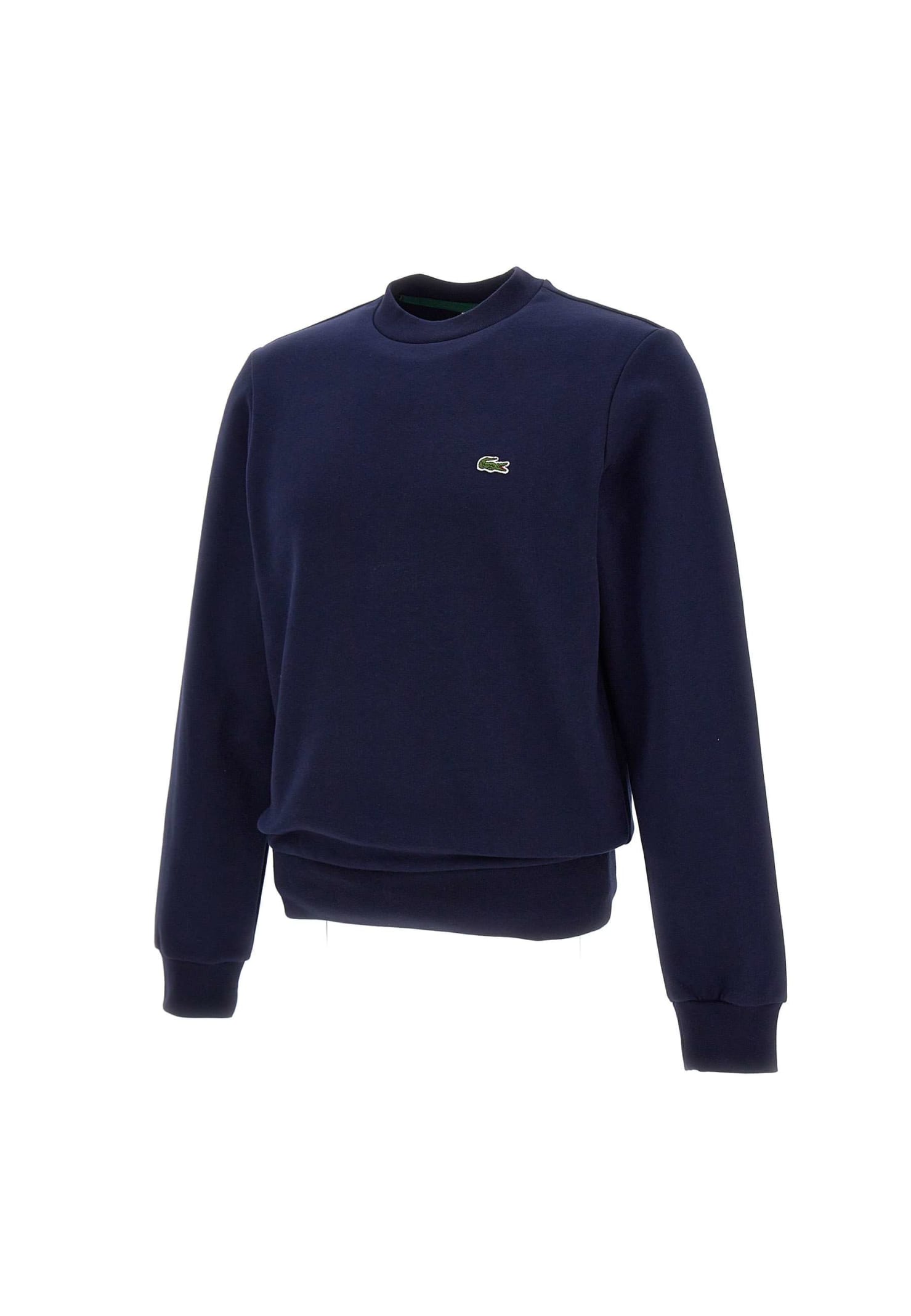 Shop Lacoste Cotton Sweatshirt In Marine