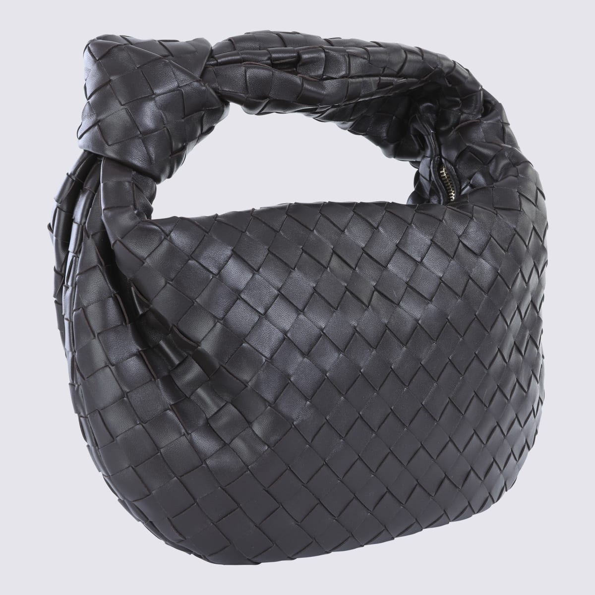 Bottega Veneta Dark Brown Leather Jodie Shoulder Bag In Brown