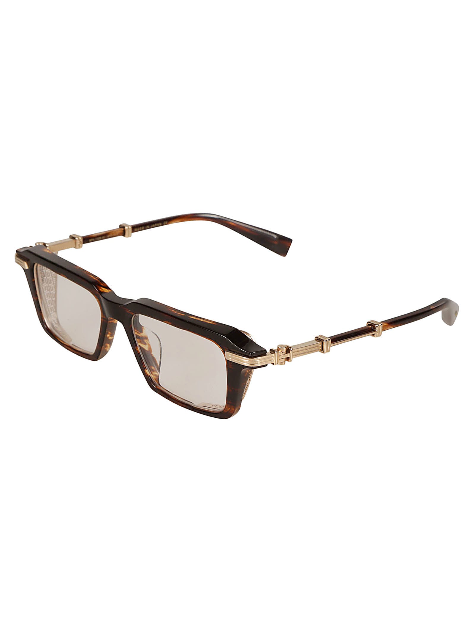 Shop Balmain Legion Iii Glasses Glasses In Brown/gold