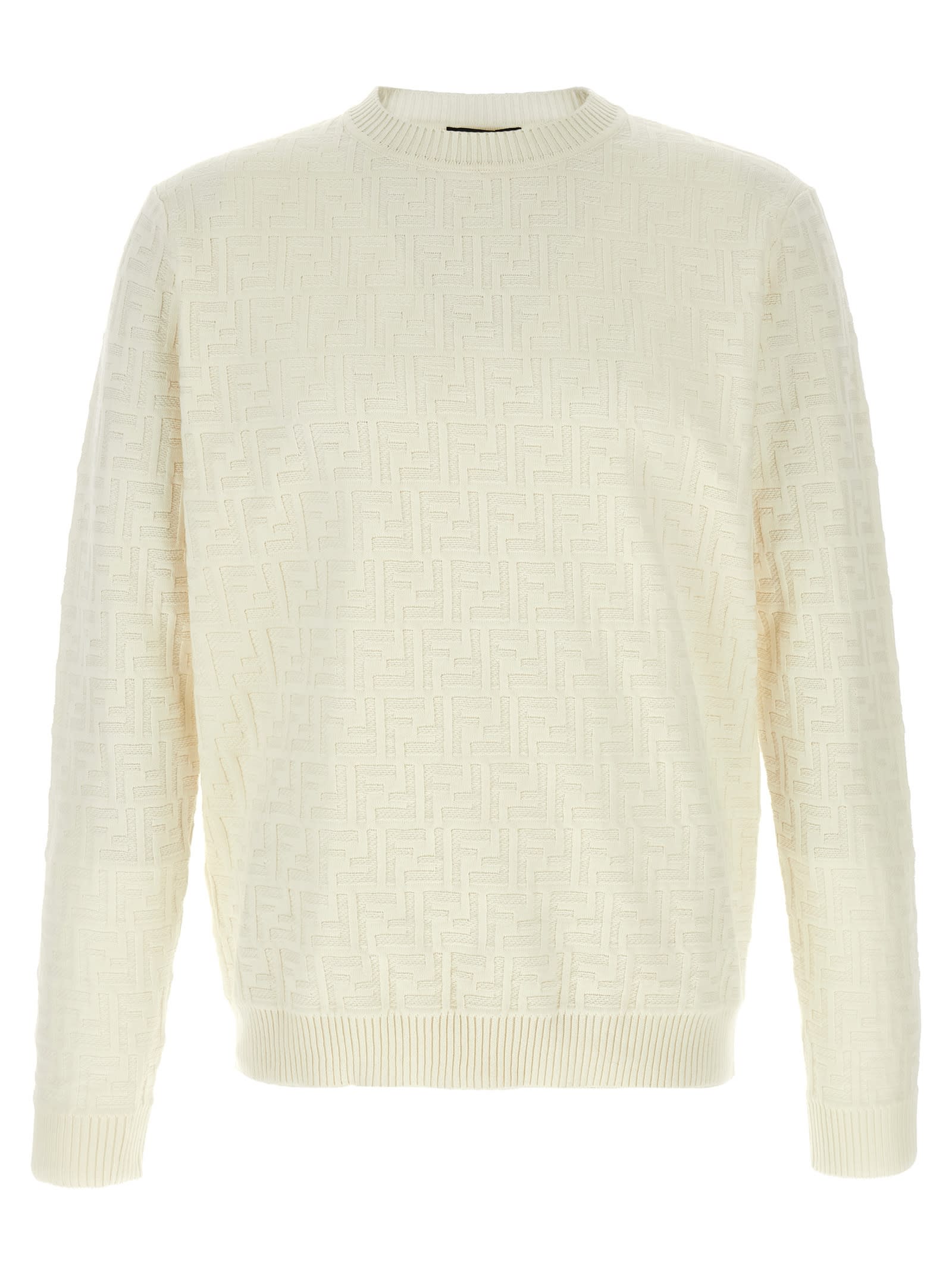 Fendi Zucca Sweater In Yellow