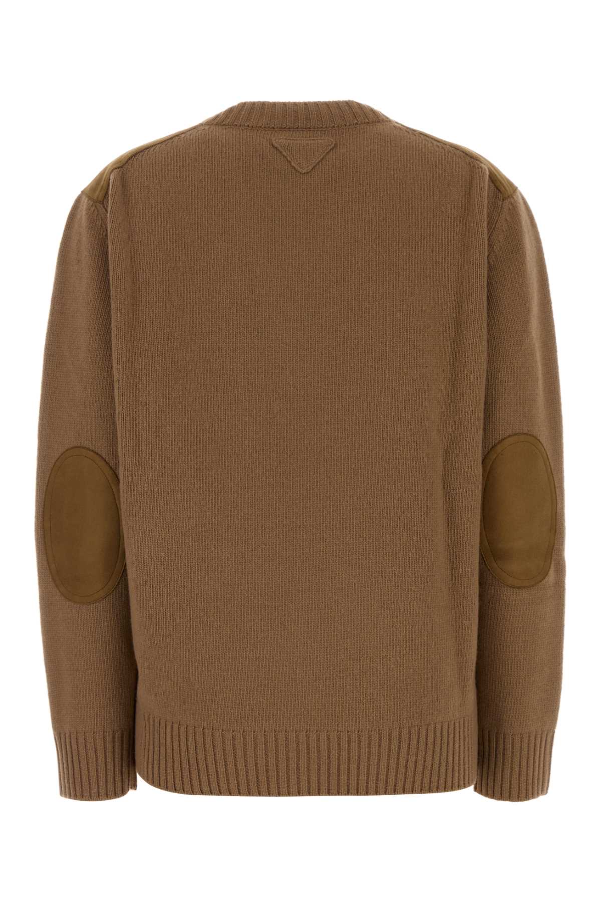 Prada Wool And Cashmere Sweater In Brown