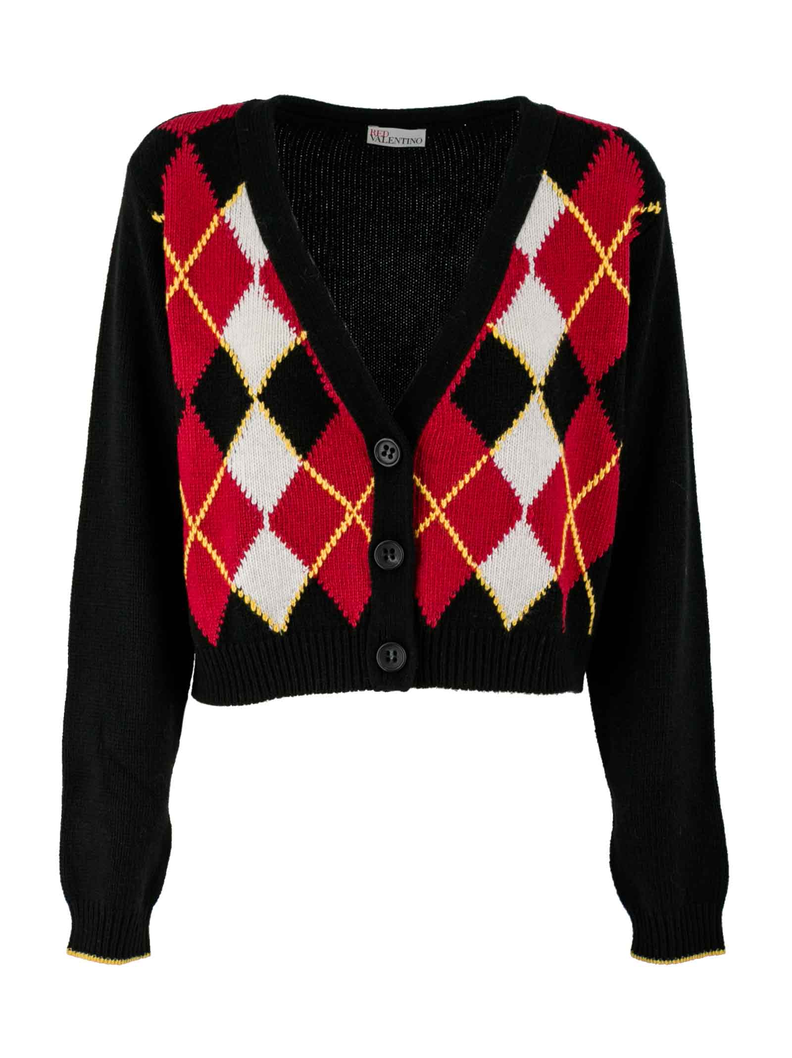 RED Valentino Plunging V-neck Sweater