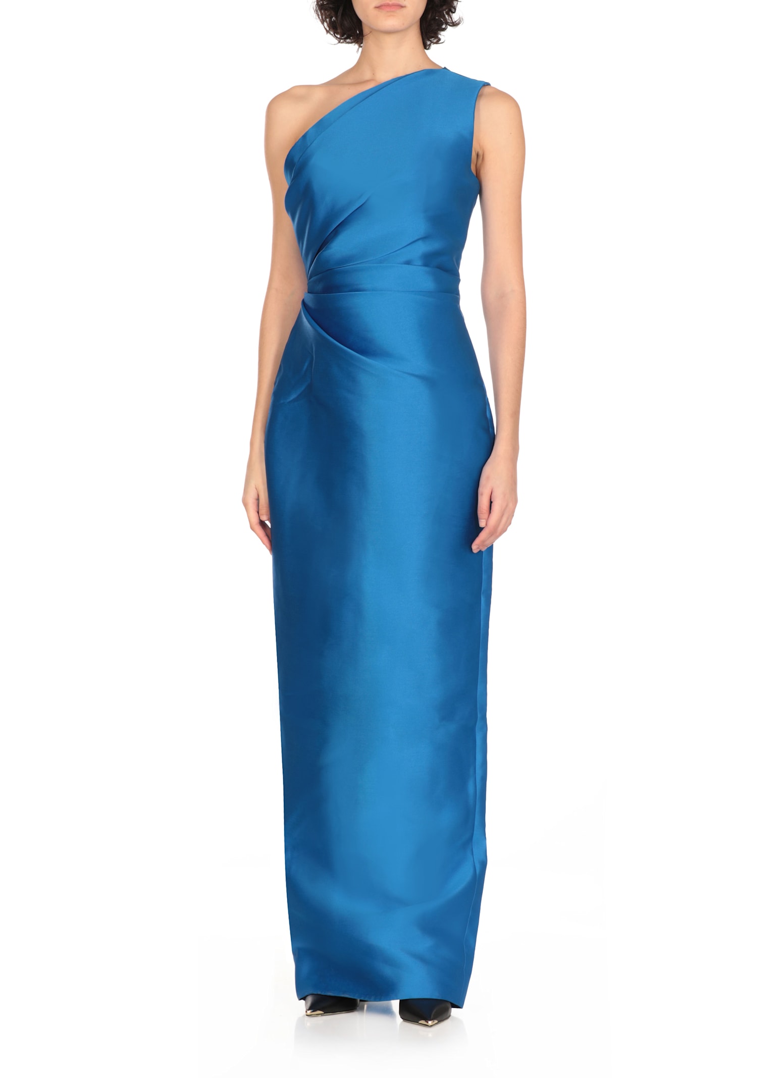 Solace London Kira Maxi Dress In Blue