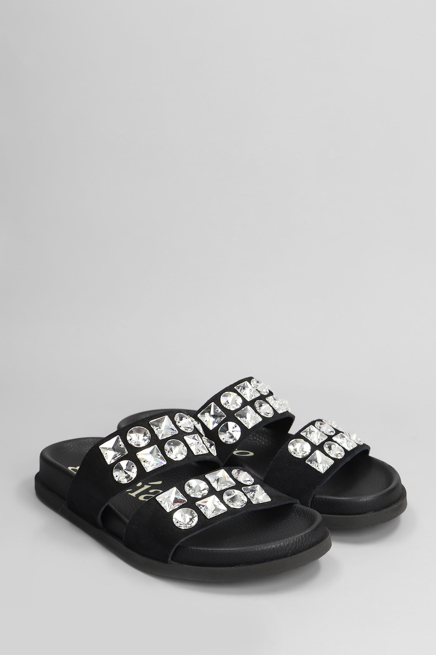 Pedro Garcia Dilys Flats In Black Suede