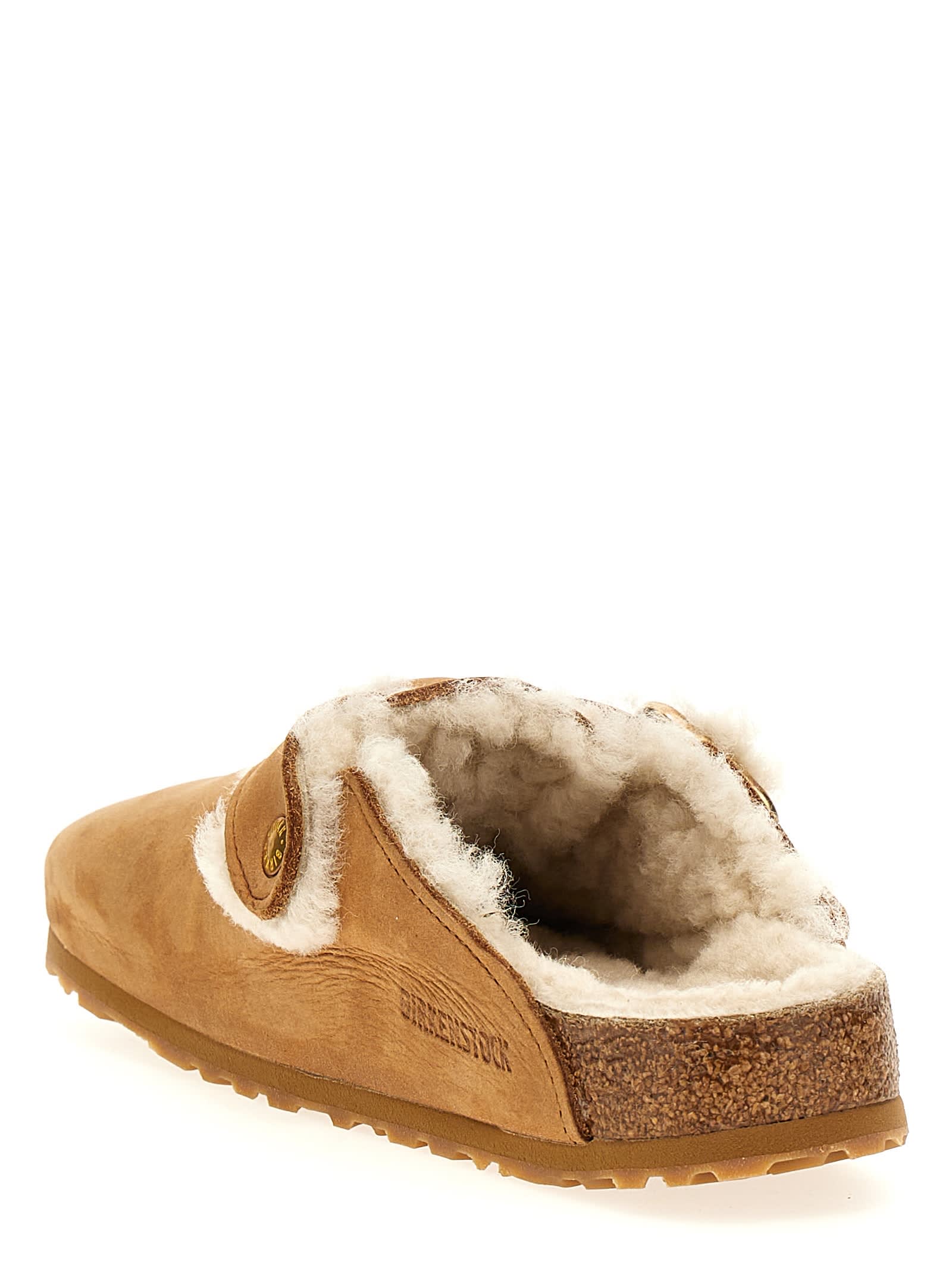 Shop Birkenstock Boston Mules In Cognac