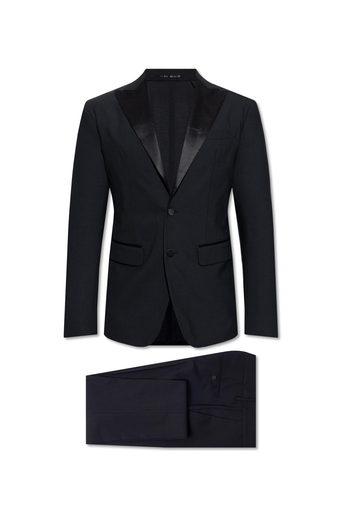 Dsquared2 Satin Suit In Black